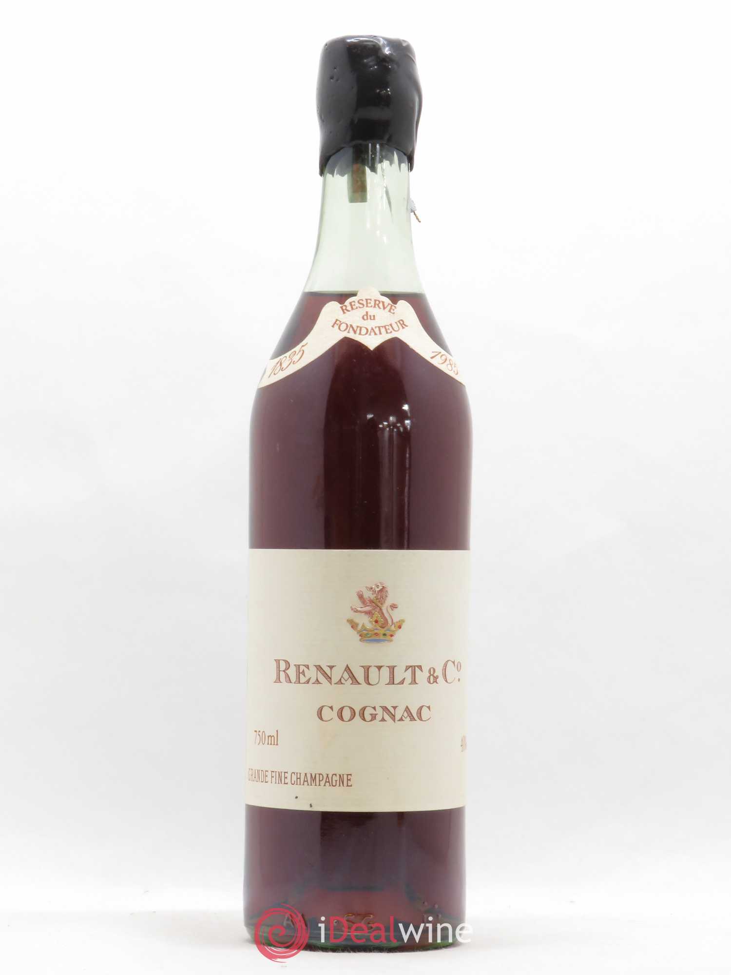 Cognac Renault Grande Fine Champagne Réserve du Fondateur - Lot de 1 bouteille - 0