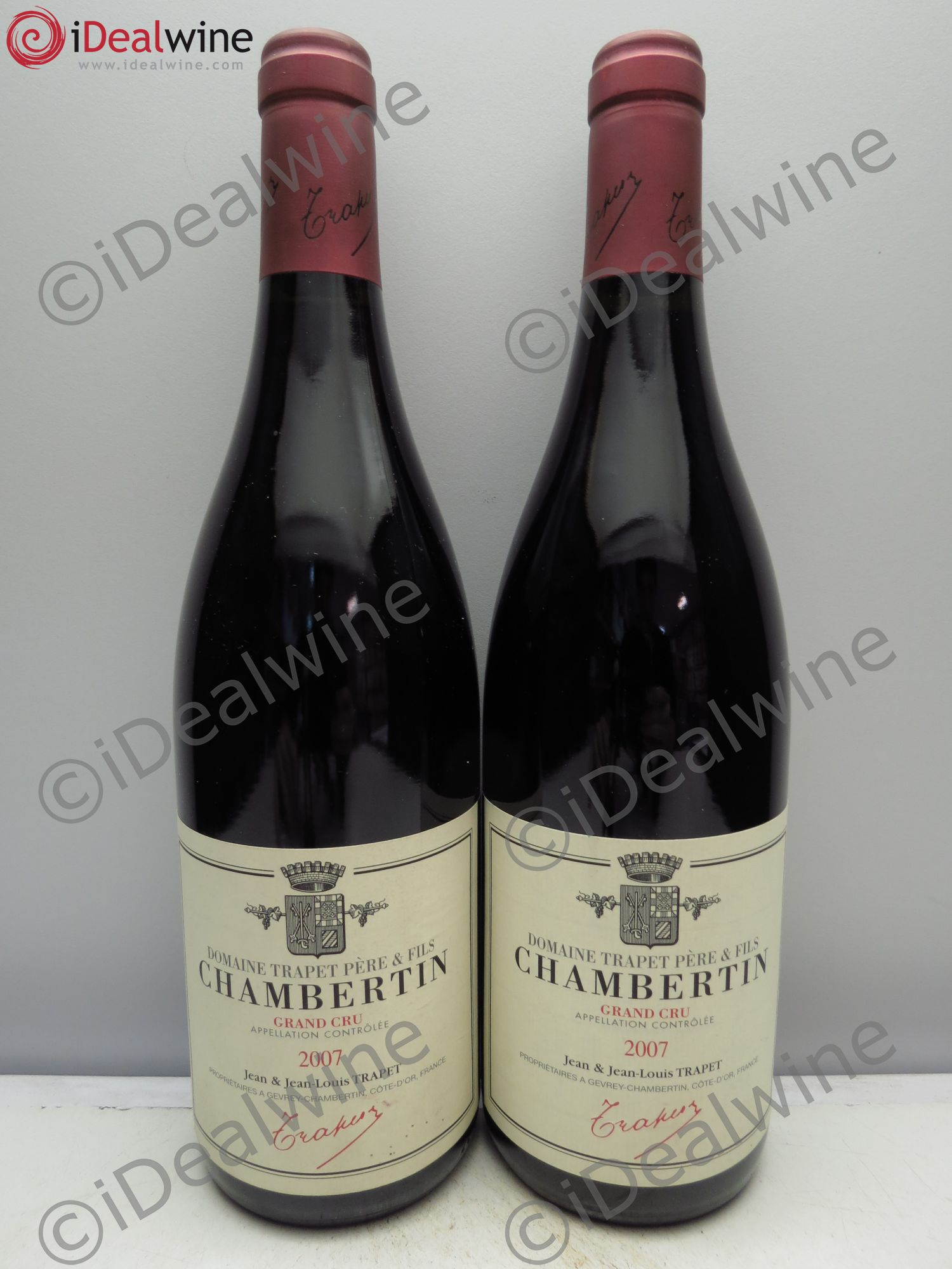 Chambertin Grand Cru Domaine Trapet 2007 - Lot de 2 bouteilles - 0