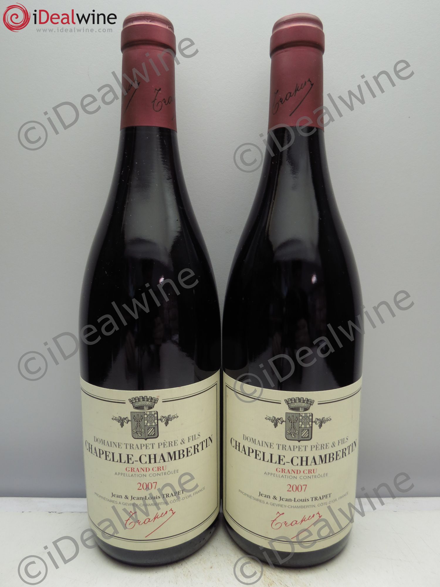 Chapelle-Chambertin Grand Cru Domaine Trapet 2007 - Lot de 2 bouteilles - 0