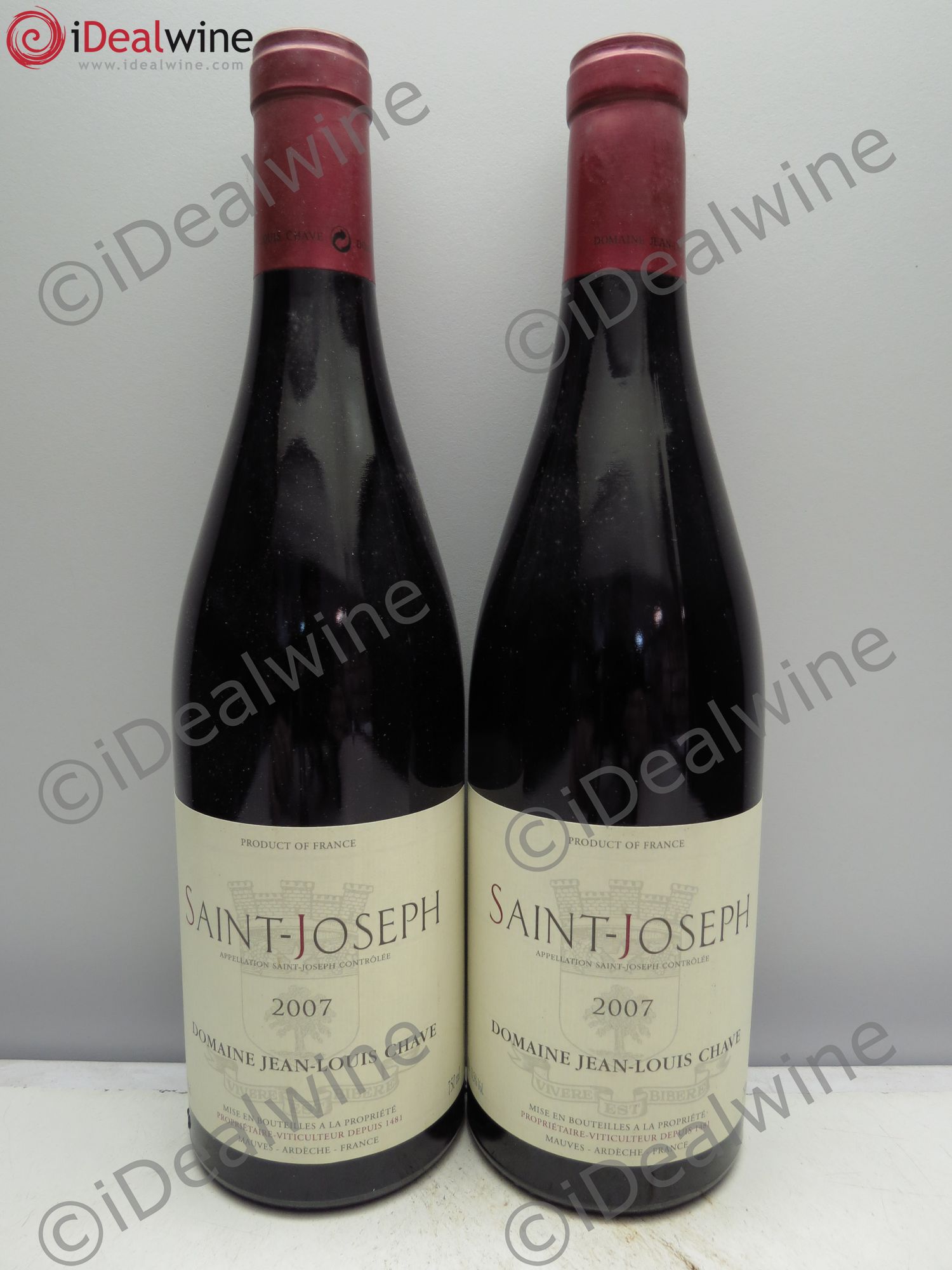 Saint-Joseph Jean-Louis Chave 2007 - Lot de 2 bouteilles - 0