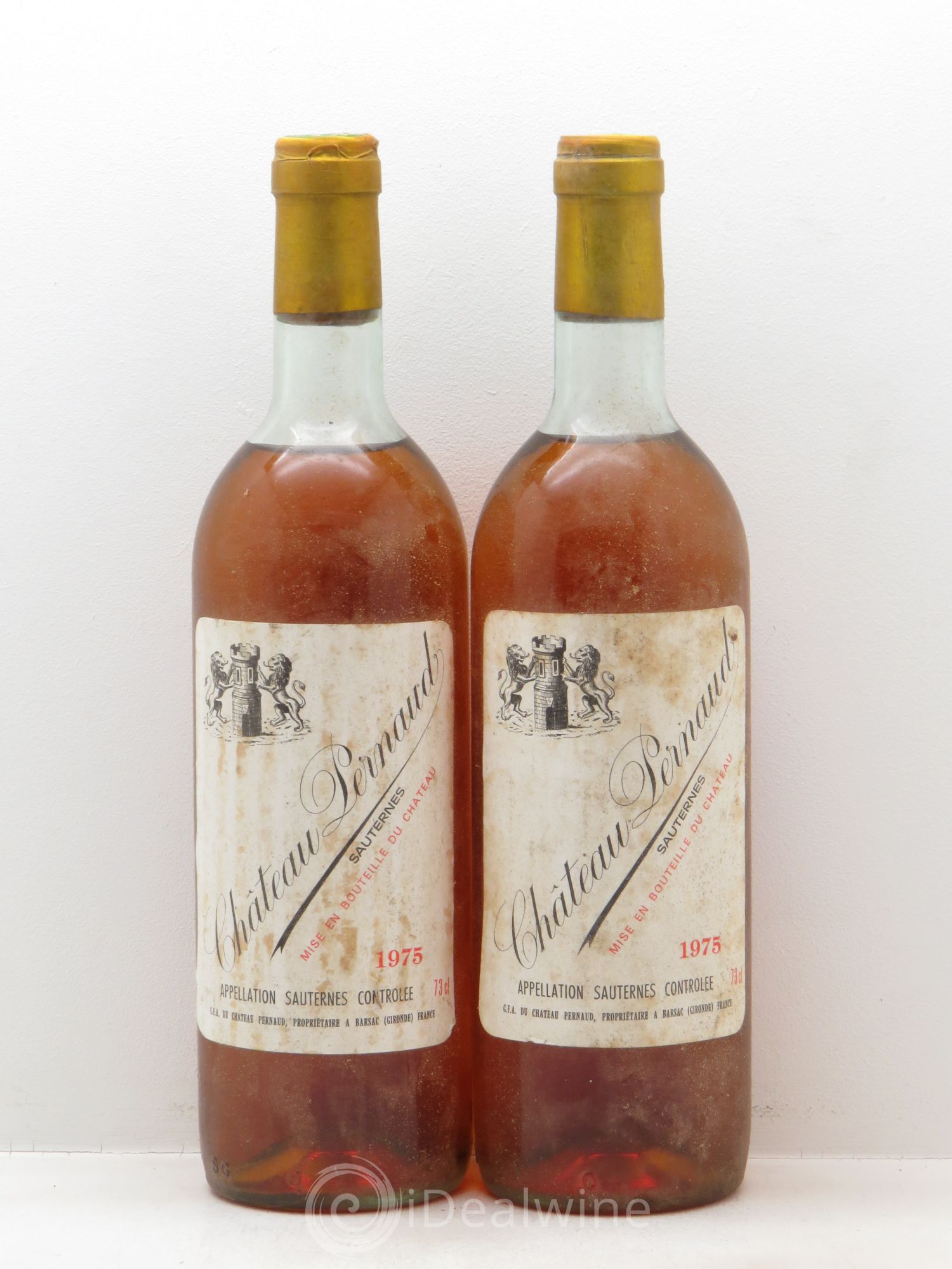 Sauternes Château Pernaud 1975 - Lotto di 2 bottiglie - 0