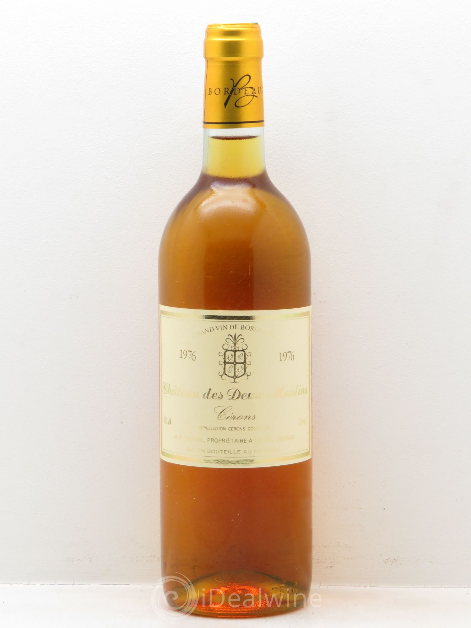 Bordeaux Château des deux Moulins Cérons 1976 - Posten von 1 Flasche - 0