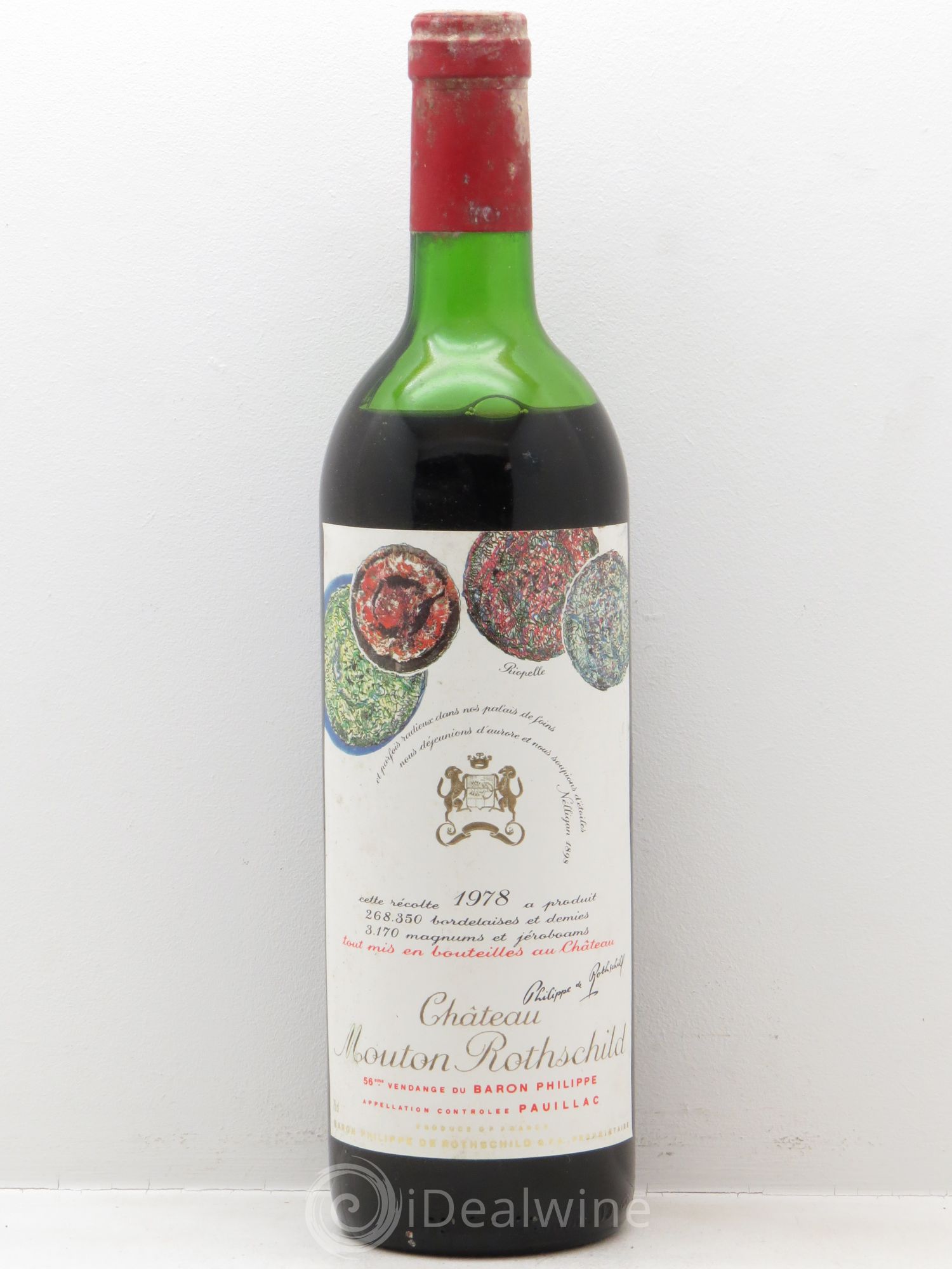 Château Mouton Rothschild 1er Grand Cru Classé 1978 - Lot de 1 bouteille - 0
