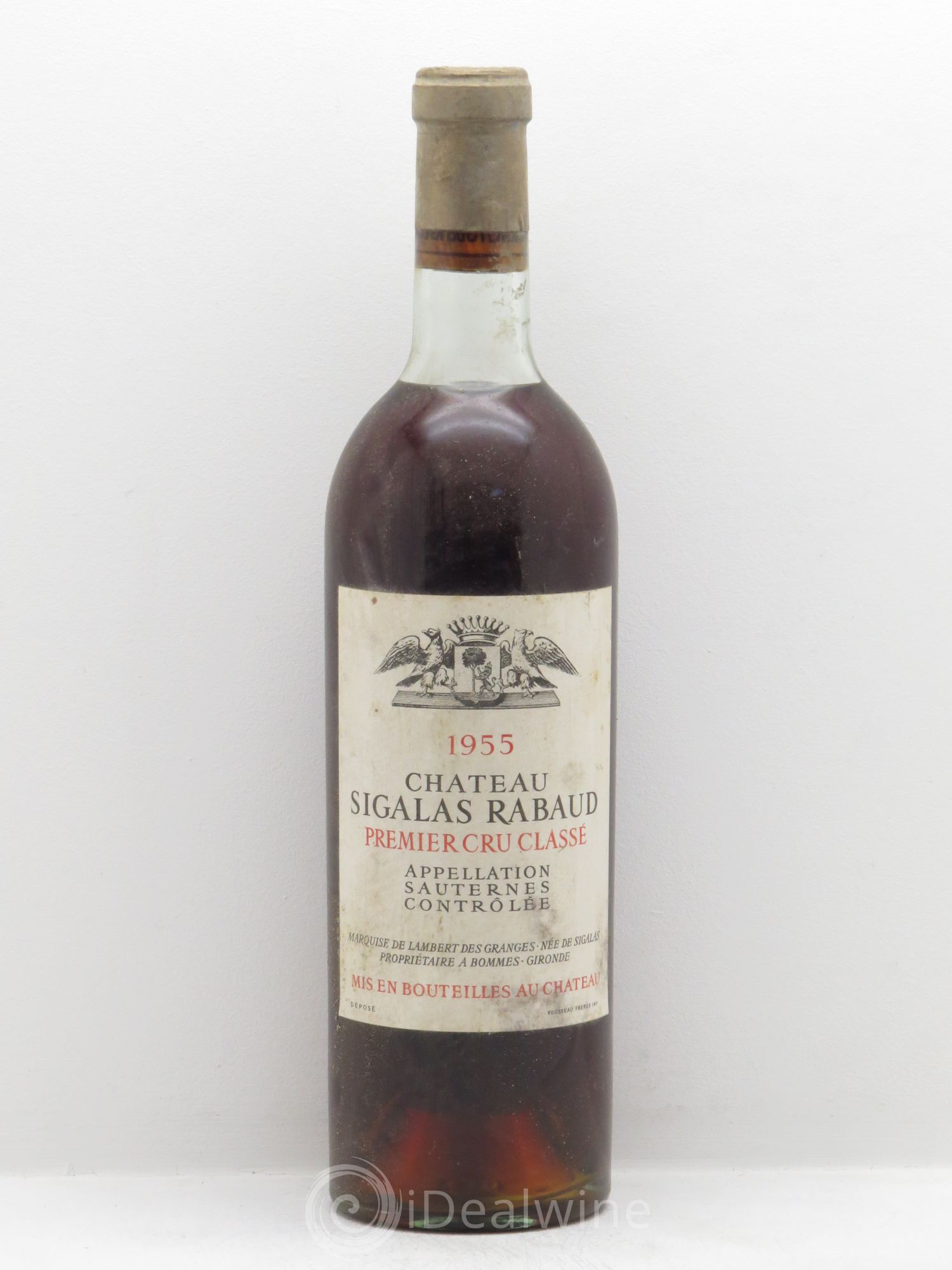 Château Sigalas Rabaud 1er Grand Cru Classé 1955 - Lotto di 1 bottiglia - 0