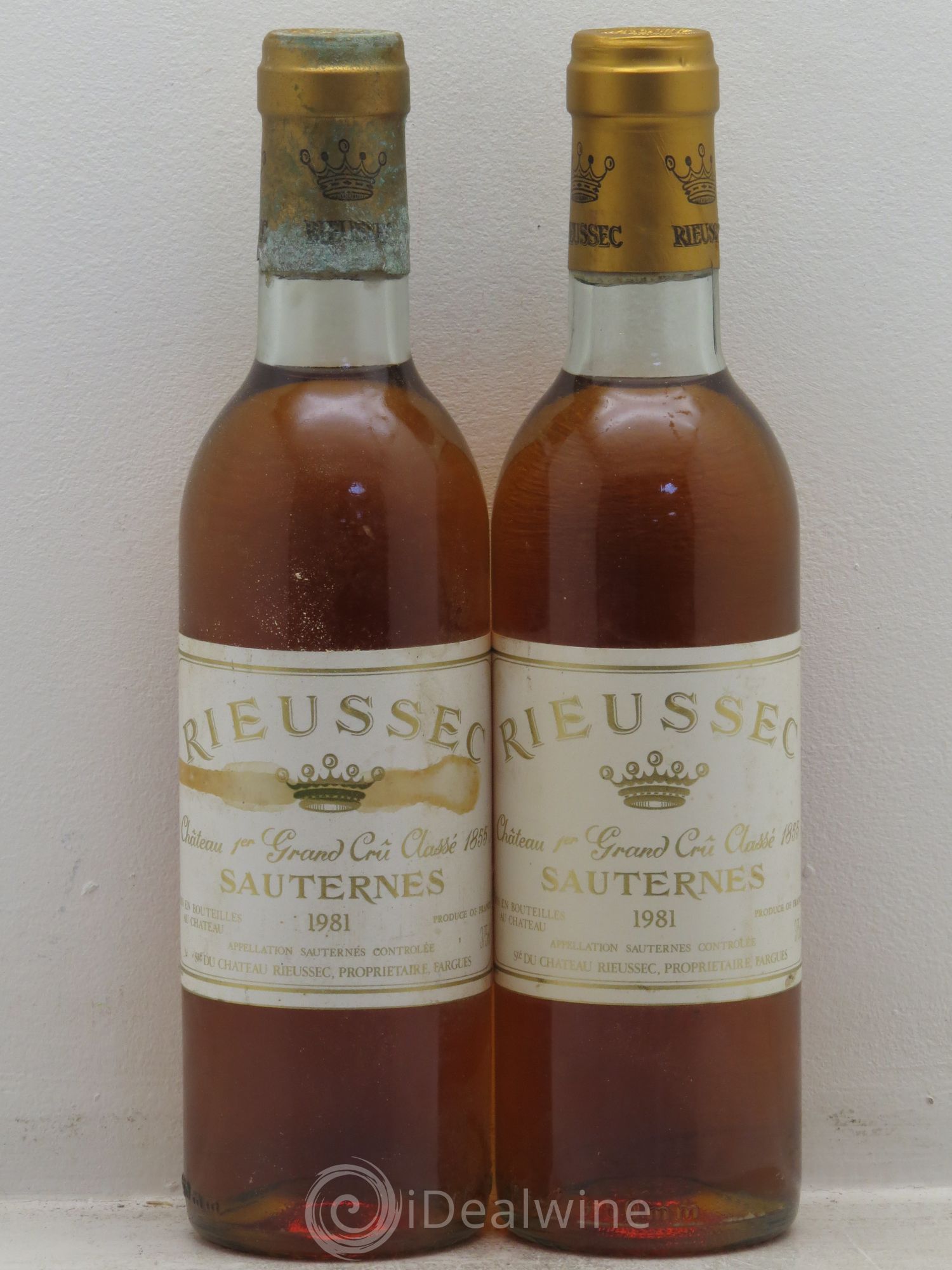 Château Rieussec 1er Grand Cru Classé 1981 - Posten von 2 Demi-Flaschen - 0