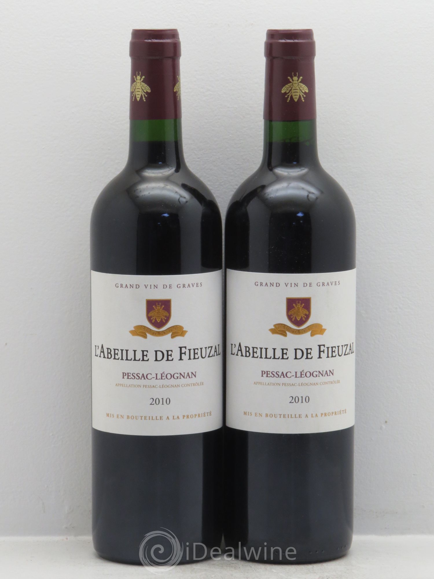 Abeille de Fieuzal 2010 - Lot de 2 bouteilles - 0