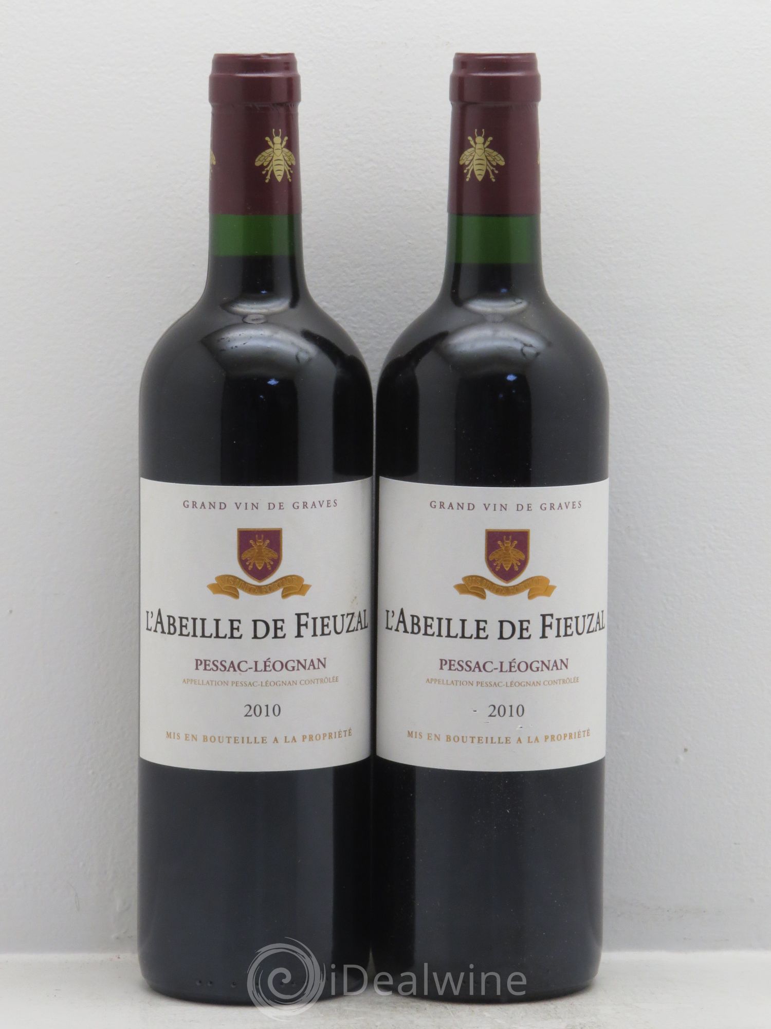 Abeille de Fieuzal 2010 - Lot de 2 bouteilles - 0