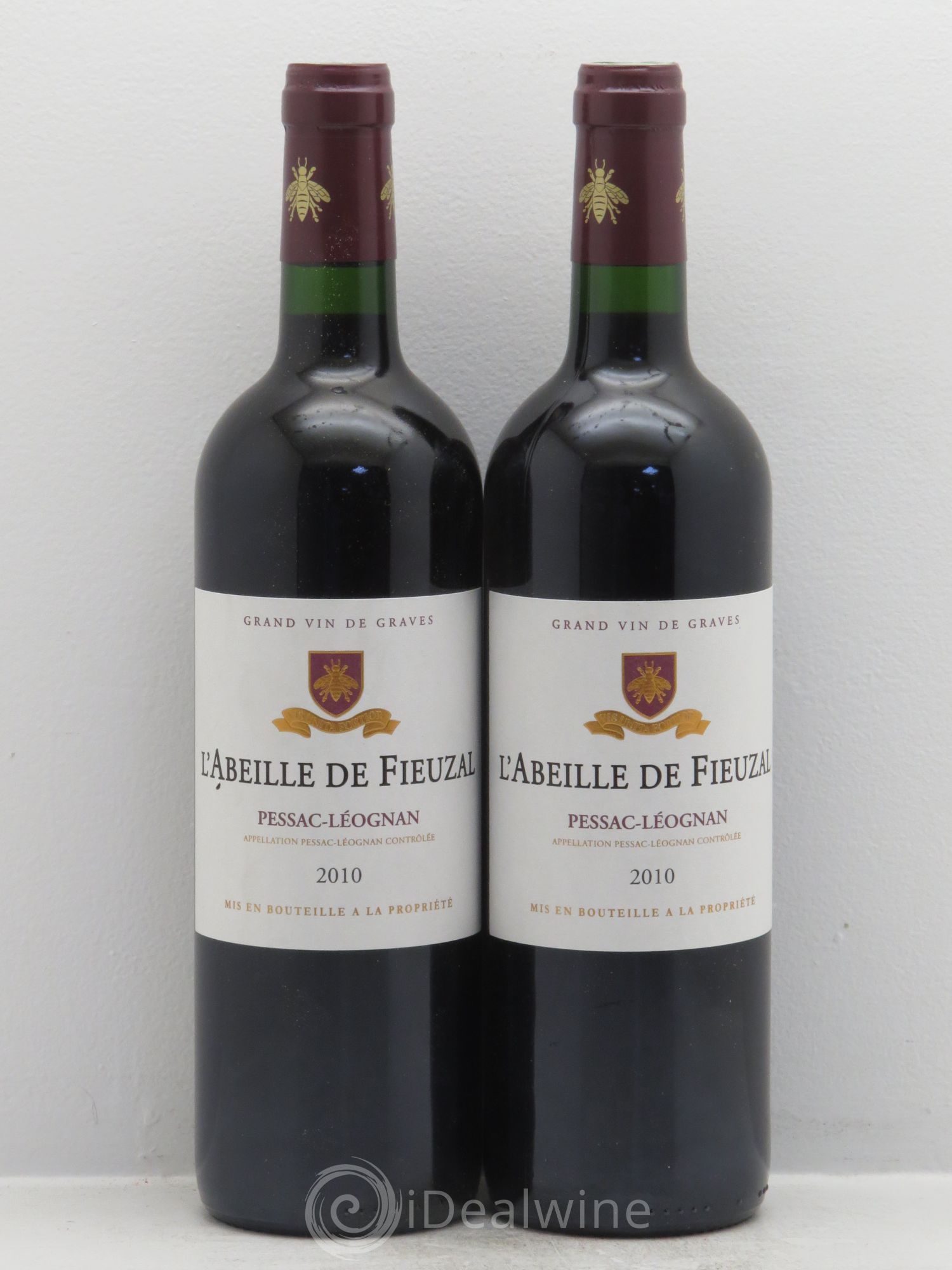 Abeille de Fieuzal 2010 - Lot de 2 bouteilles - 0