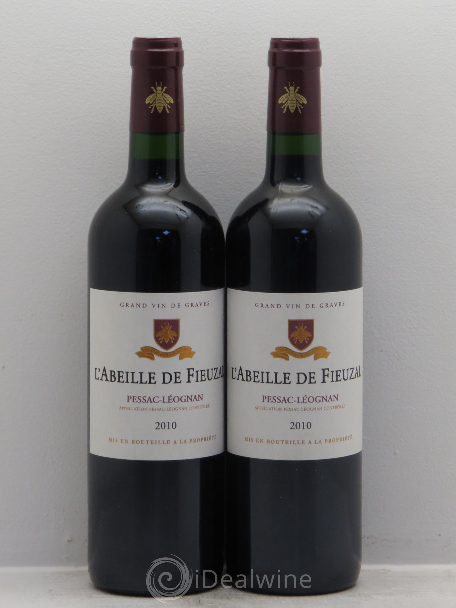 Abeille de Fieuzal 2010 - Lot de 2 bouteilles - 0