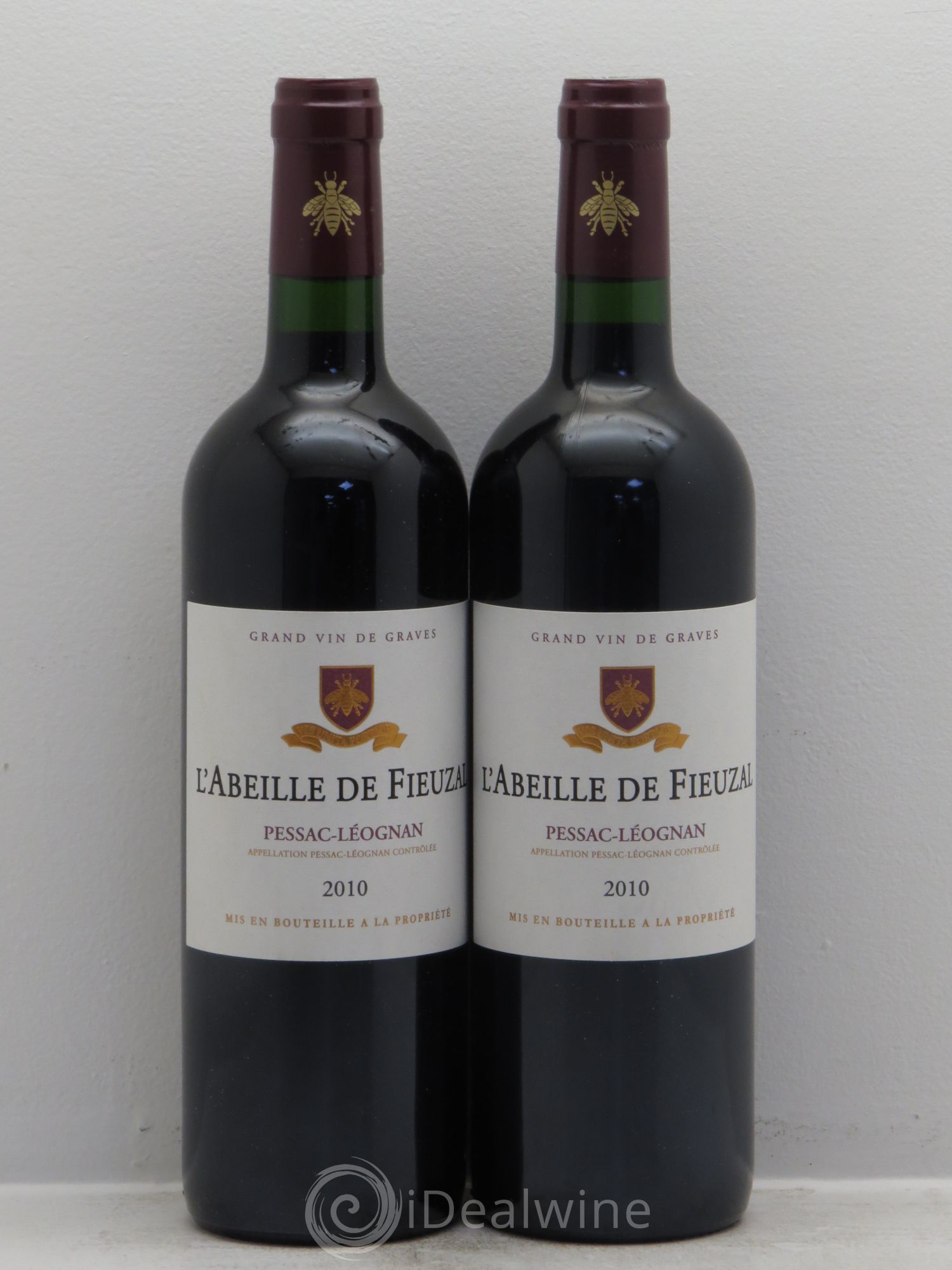 Abeille de Fieuzal 2010 - Lot de 2 bouteilles - 0