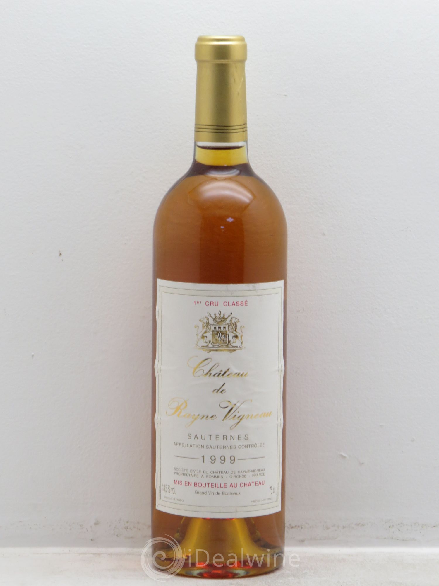 Château de Rayne Vigneau 1er Grand Cru Classé 1999 - Lotto di 1 bottiglia - 0