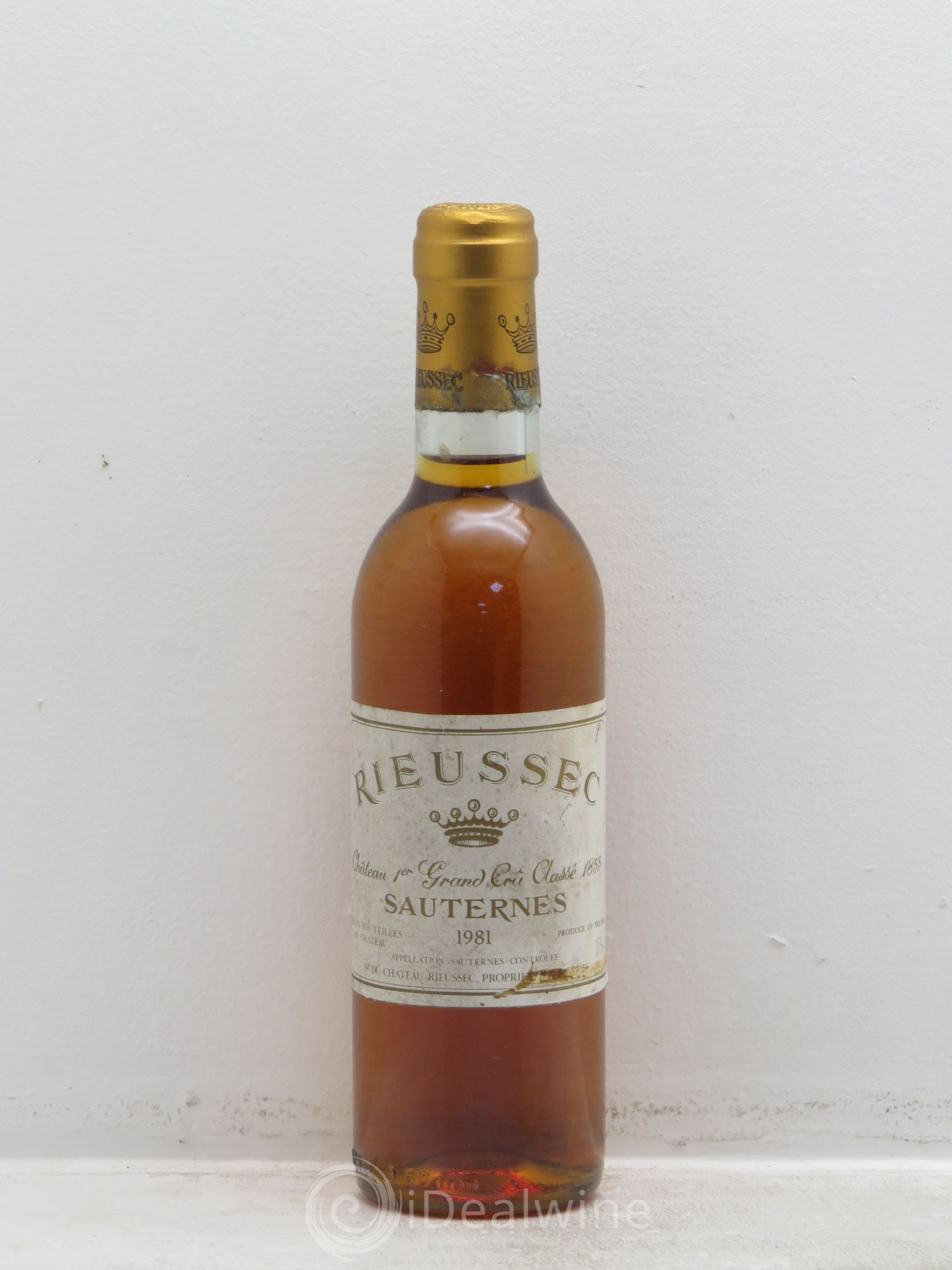 Château Rieussec 1er Grand Cru Classé 1981 - Posten von 1 Demi-Flasche - 0