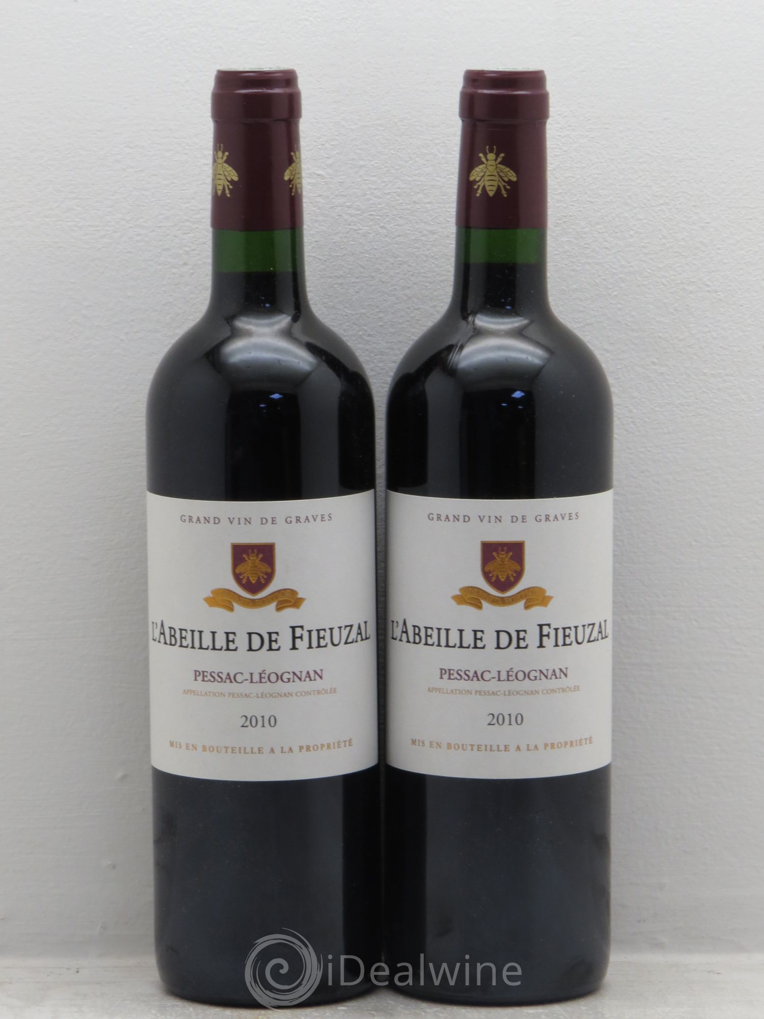 Abeille de Fieuzal 2010 - Lot de 2 bouteilles - 0