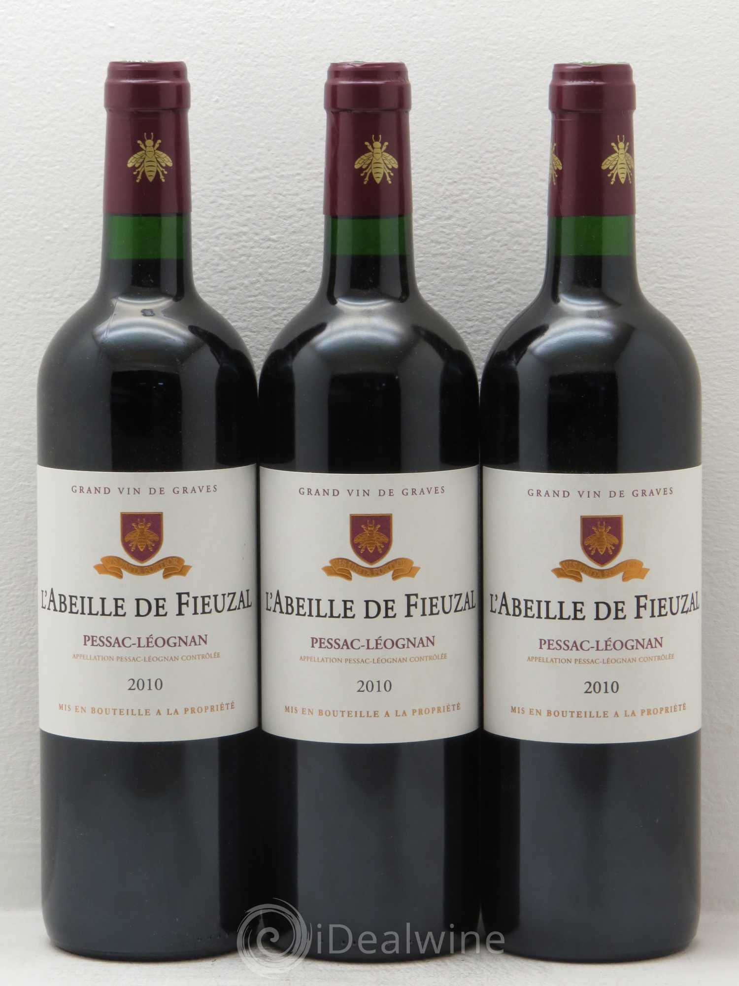 Abeille de Fieuzal 2010 - Lot de 3 bouteilles - 0
