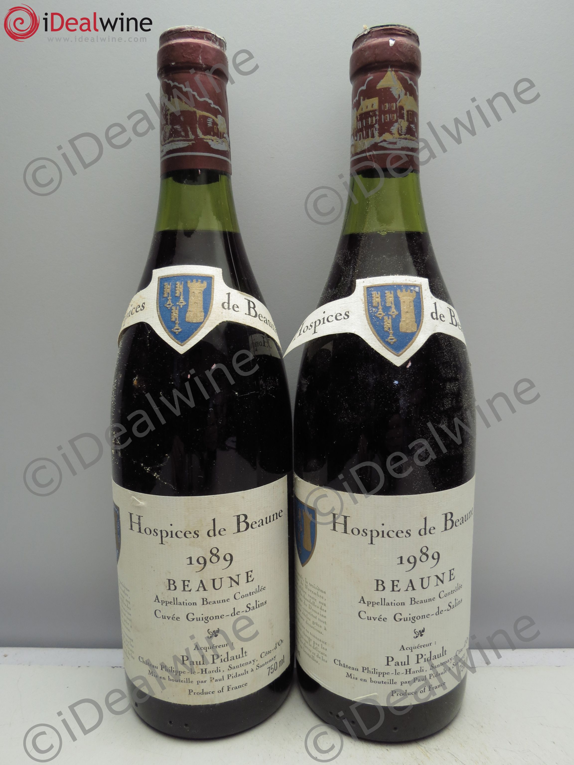Beaune 1er Cru Cuvée Guigonne de Salin - Hospices de Beaune 1989 - Posten von 2 Flaschen - 0