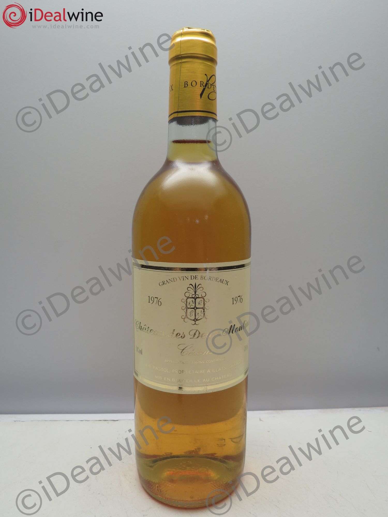 Sauternes Cerons Château des deux Moulins 1976 - Posten von 1 Flasche - 0