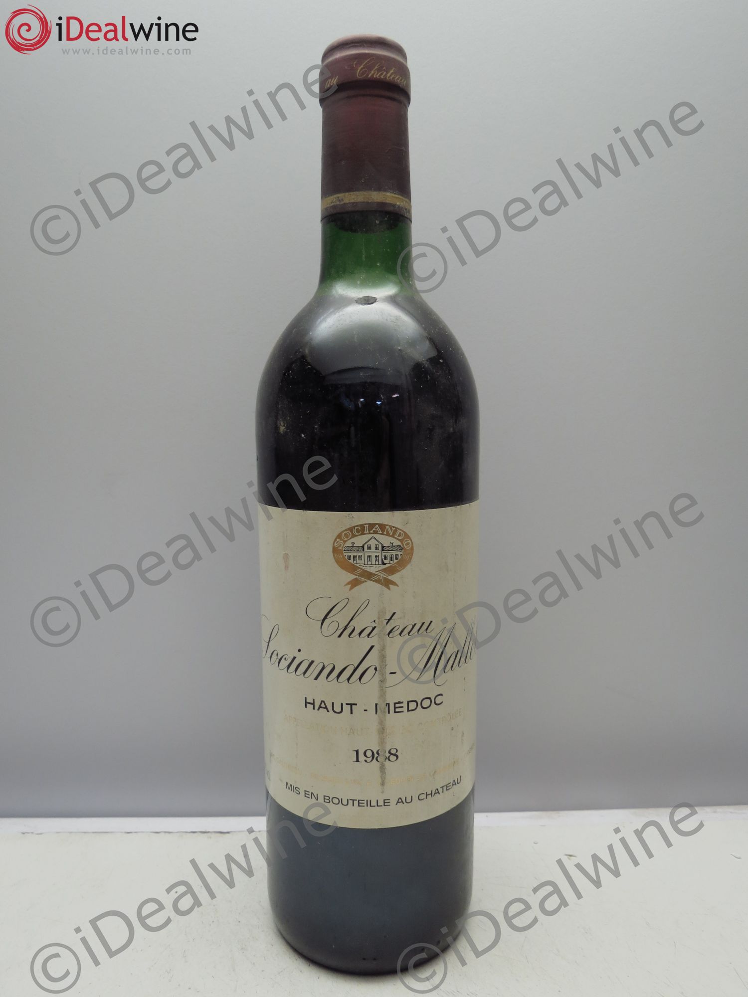 Château Sociando Mallet 1988 - Lot de 1 bouteille - 0