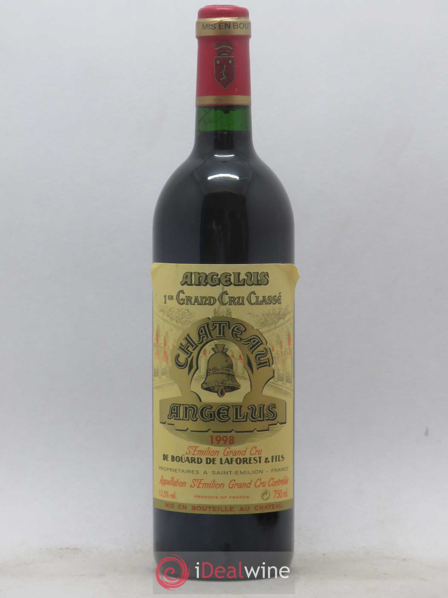 Château Angélus 1er Grand Cru Classé A 1998 - Lot de 1 bouteille - 0