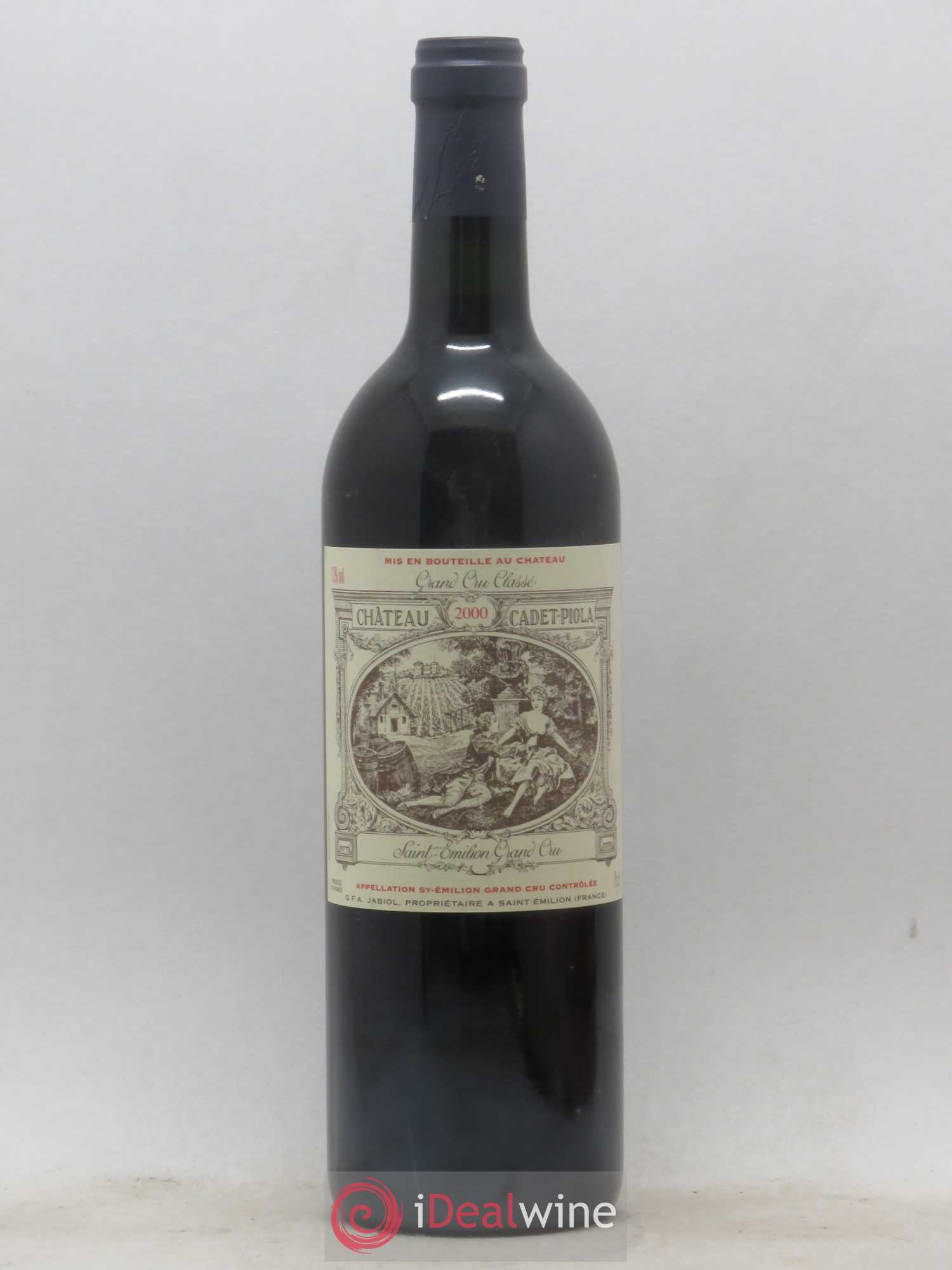 Château Cadet Piola Grand Cru Classé 2000 - Lot de 1 bouteille - 0