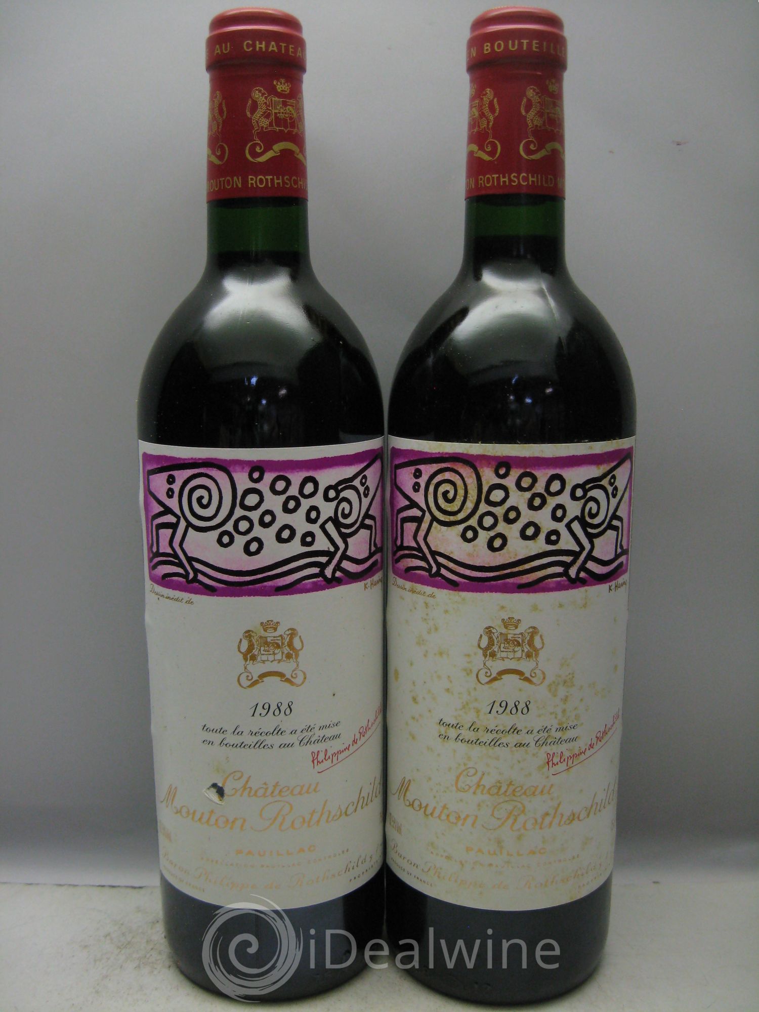 Château Mouton Rothschild 1er Grand Cru Classé 1988 - Lot de 12 bouteilles - 2