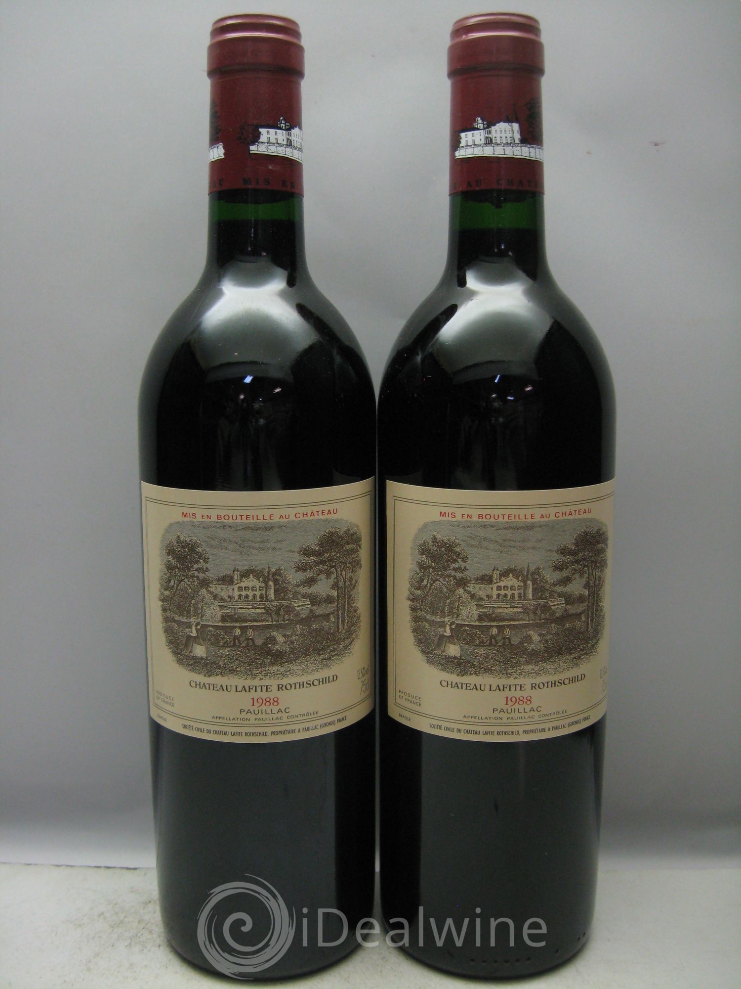 Château Lafite Rothschild 1er Grand Cru Classé 1988 - Lot de 12 bouteilles - 1