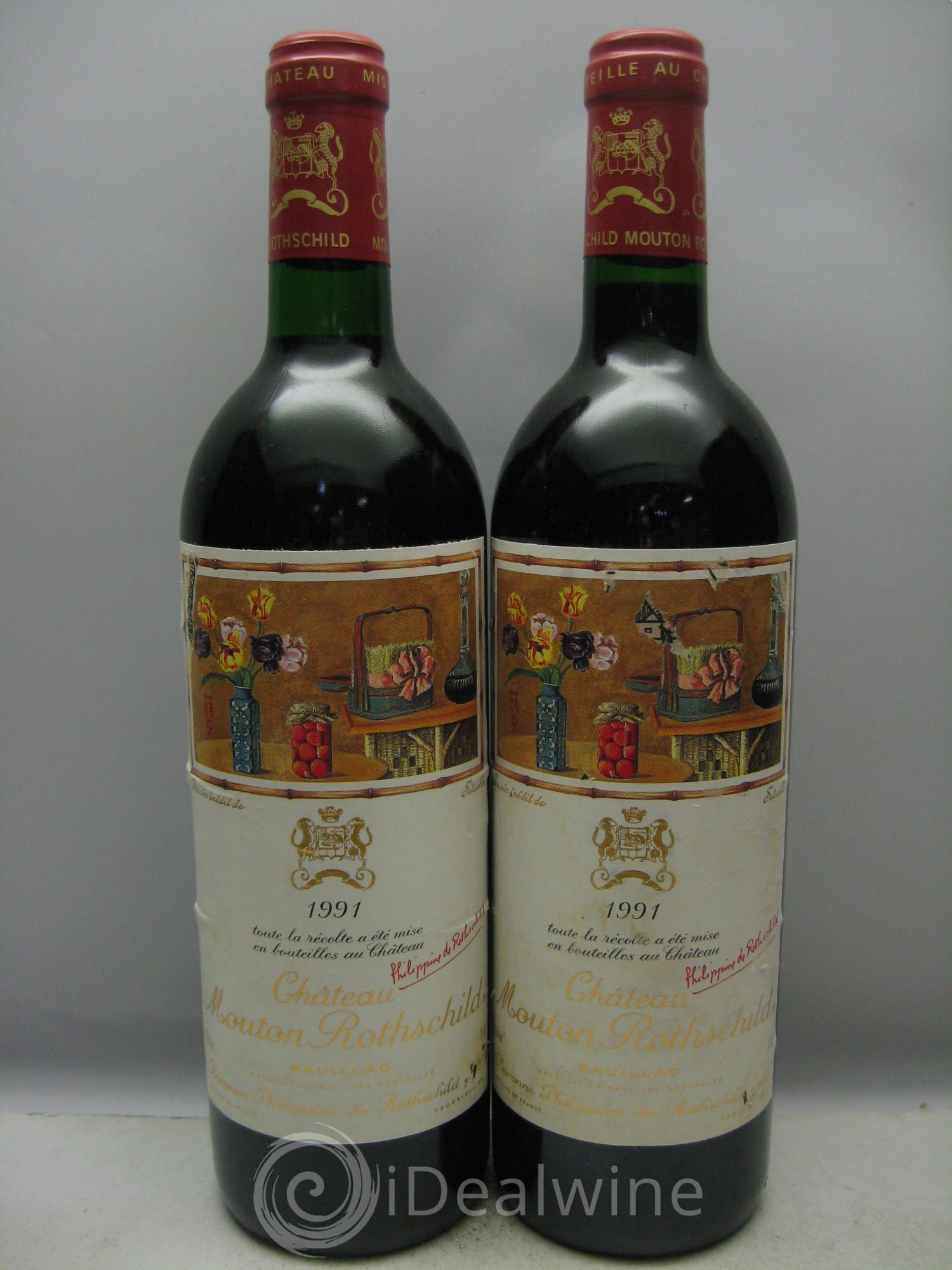 Château Mouton Rothschild 1er Grand Cru Classé 1991 - Lot de 12 bouteilles - 2