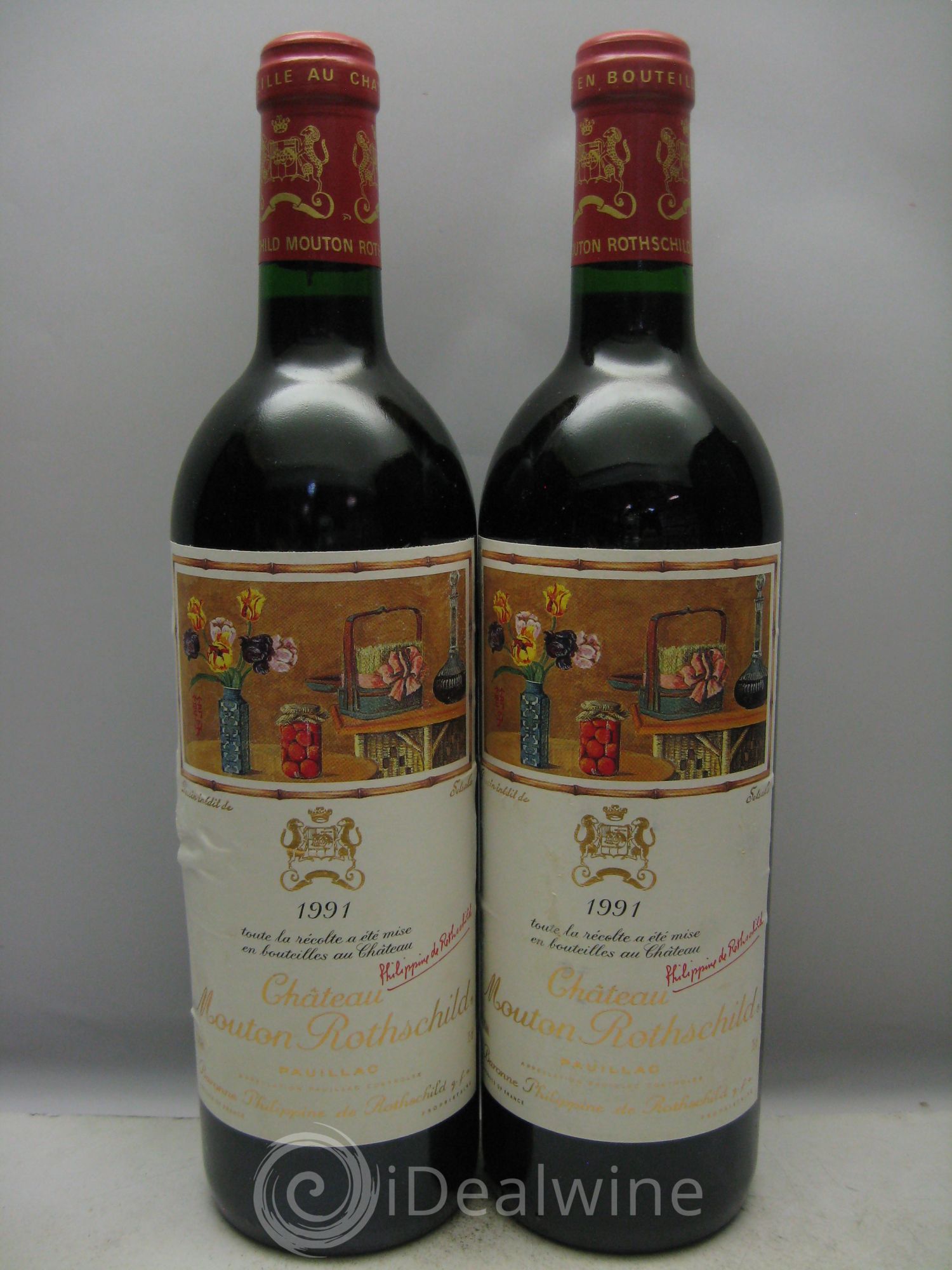 Château Mouton Rothschild 1er Grand Cru Classé 1991 - Lot de 12 bouteilles - 4