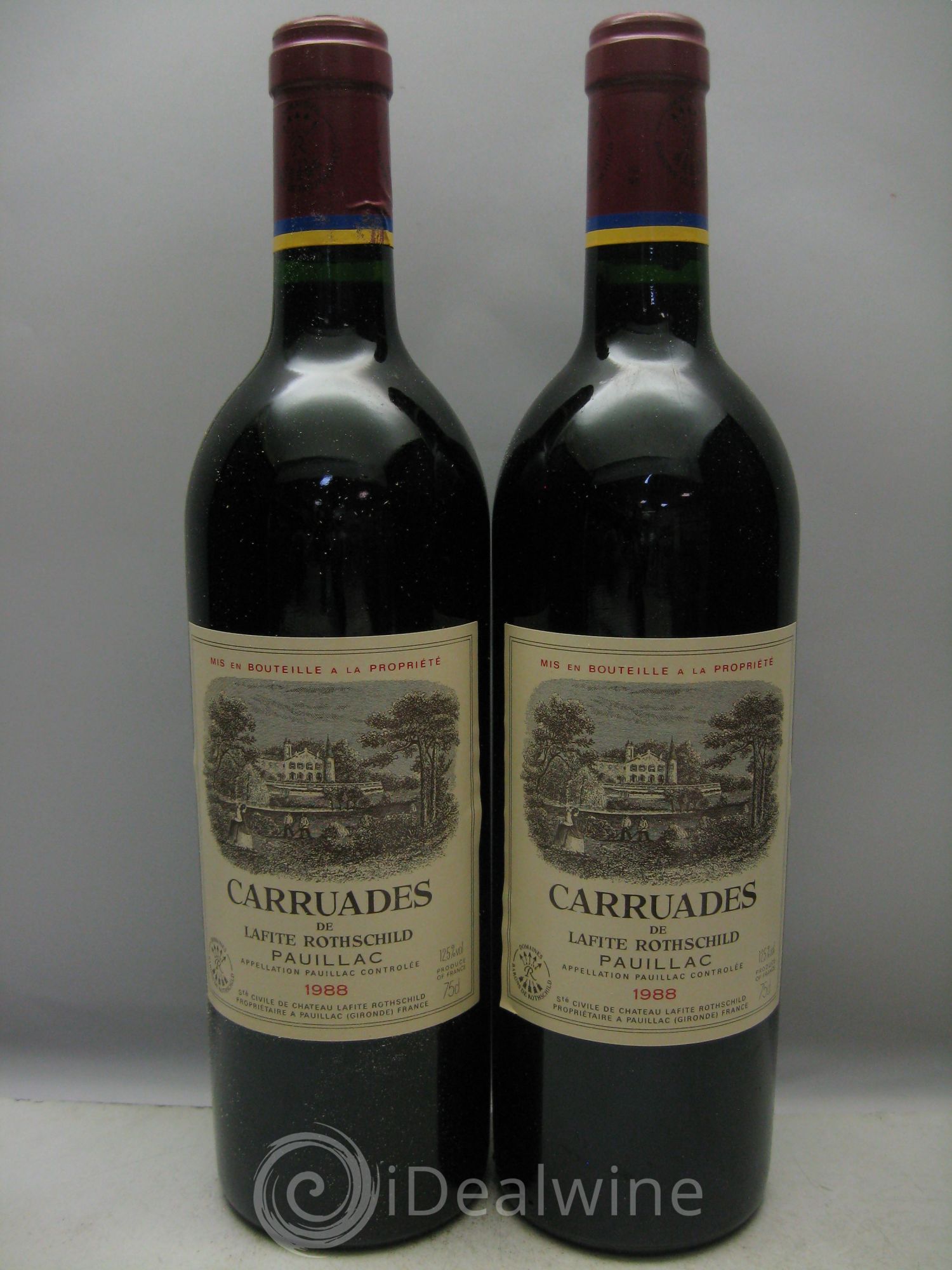 Carruades de Lafite Rothschild Second Vin 1988 - Lot de 12 bouteilles - 0