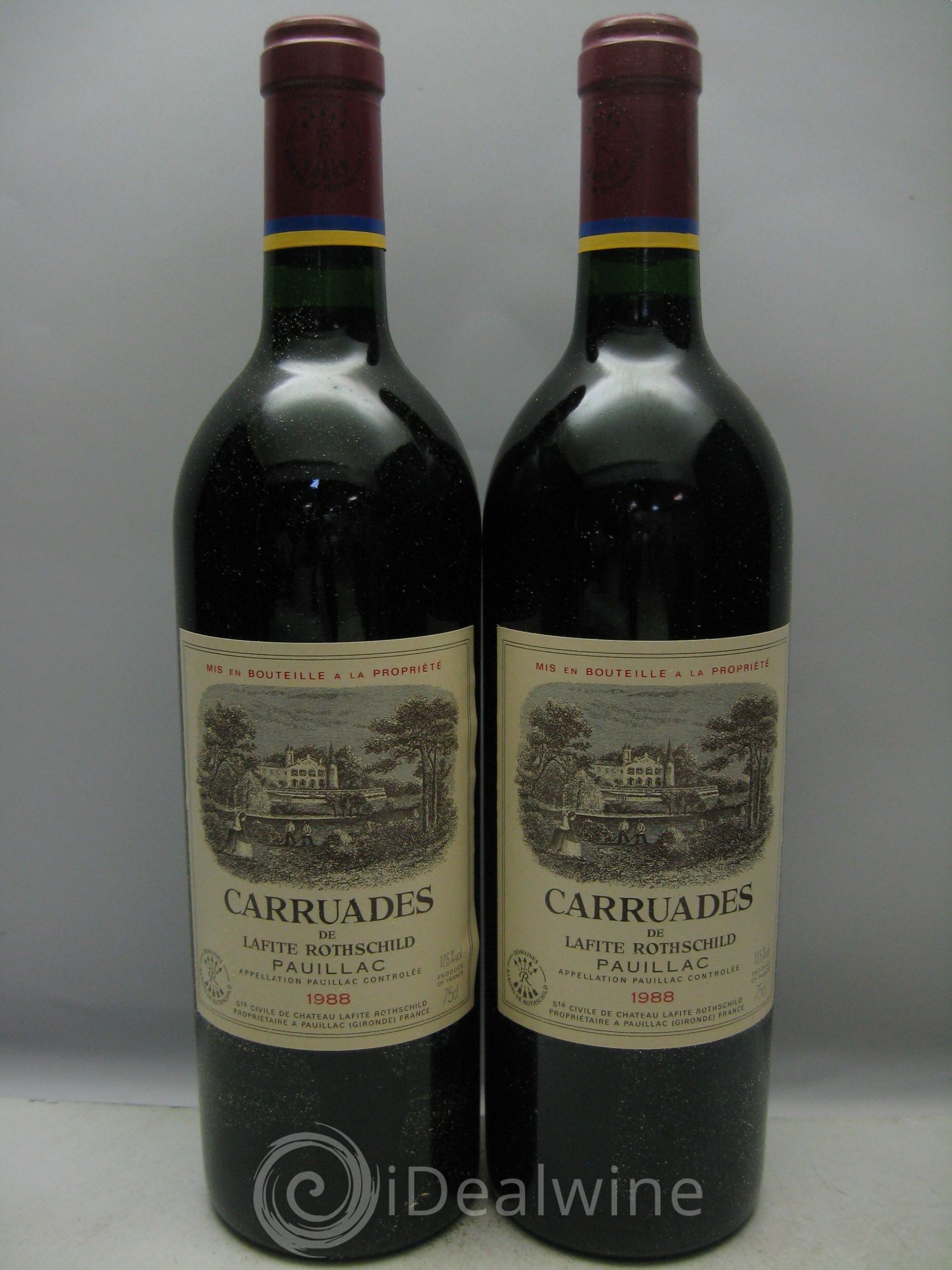 Carruades de Lafite Rothschild Second Vin 1988 - Lot de 12 bouteilles - 1