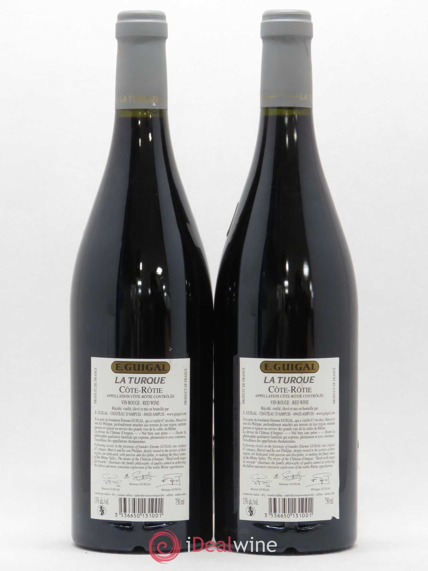Côte-Rôtie La Turque Guigal 2004 - Lot de 2 bouteilles - 1