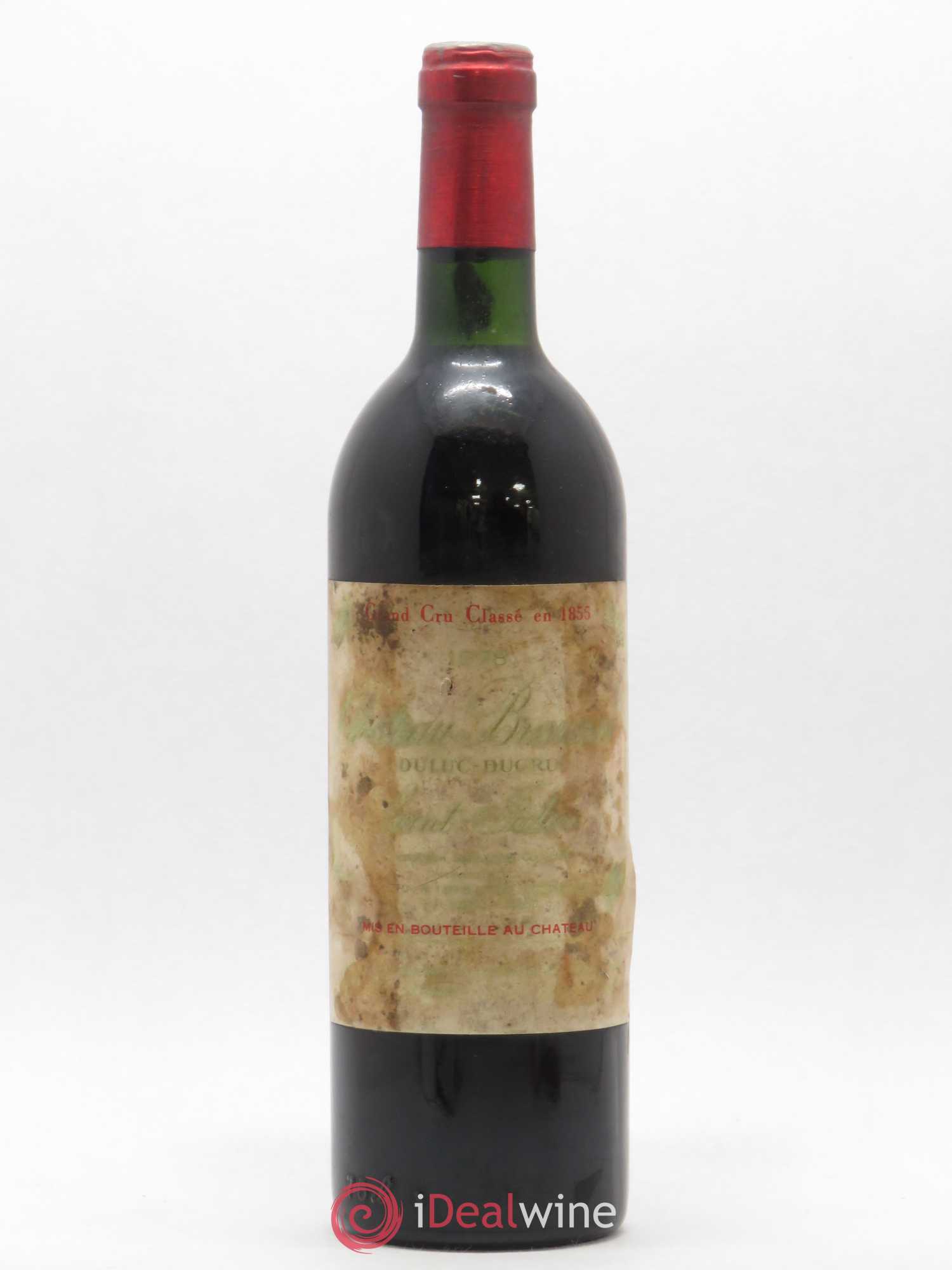 Château Branaire Ducru 4ème Grand Cru Classé 1978 - Lot de 1 bouteille - 0