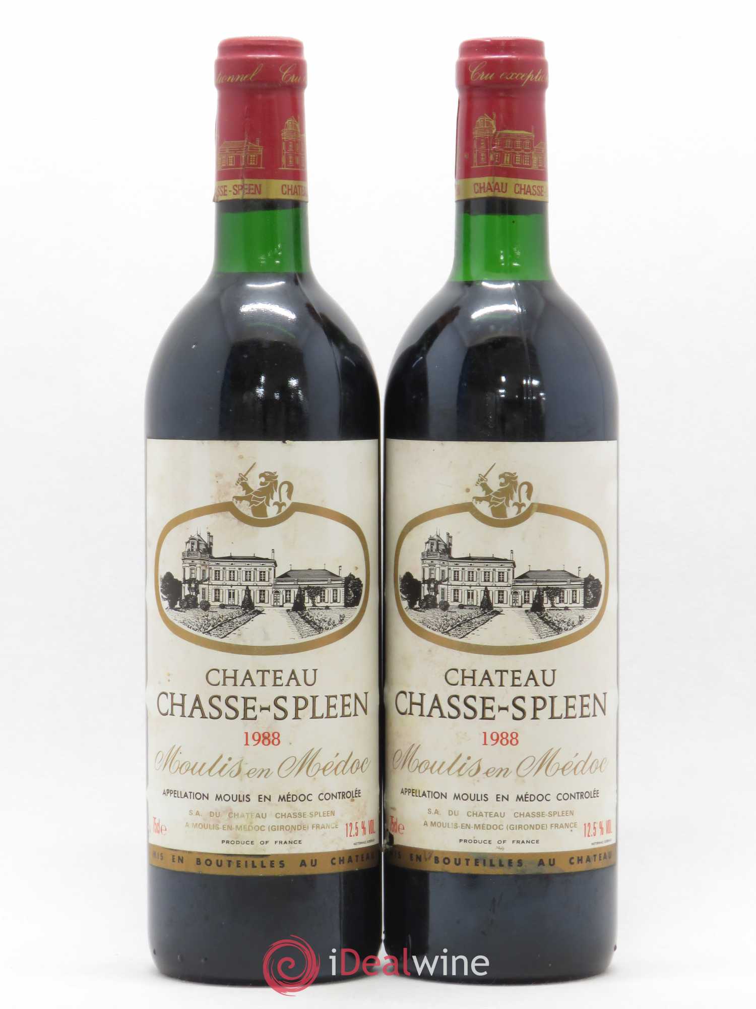 Château Chasse Spleen 1988 - Lot de 2 bouteilles - 0