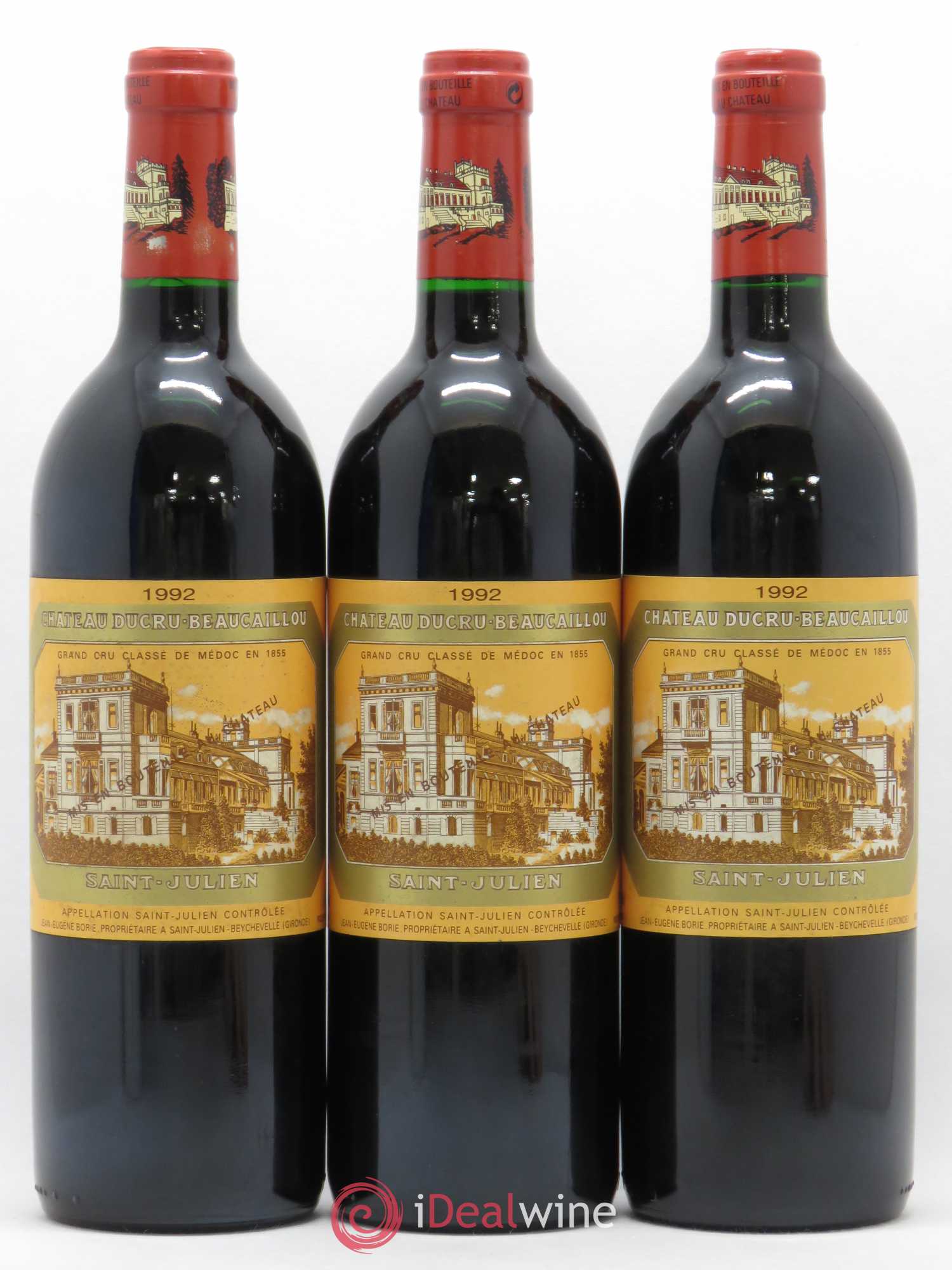 Château Ducru Beaucaillou 2ème Grand Cru Classé 1992 - Lot de 3 bouteilles - 0