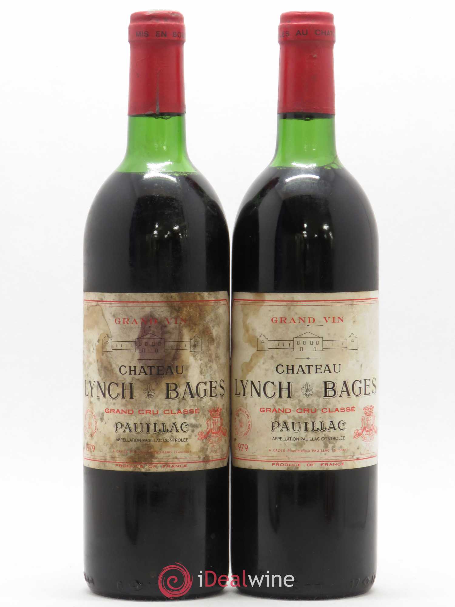 Château Lynch Bages 5ème Grand Cru Classé 1979 - Lot de 2 bouteilles - 0