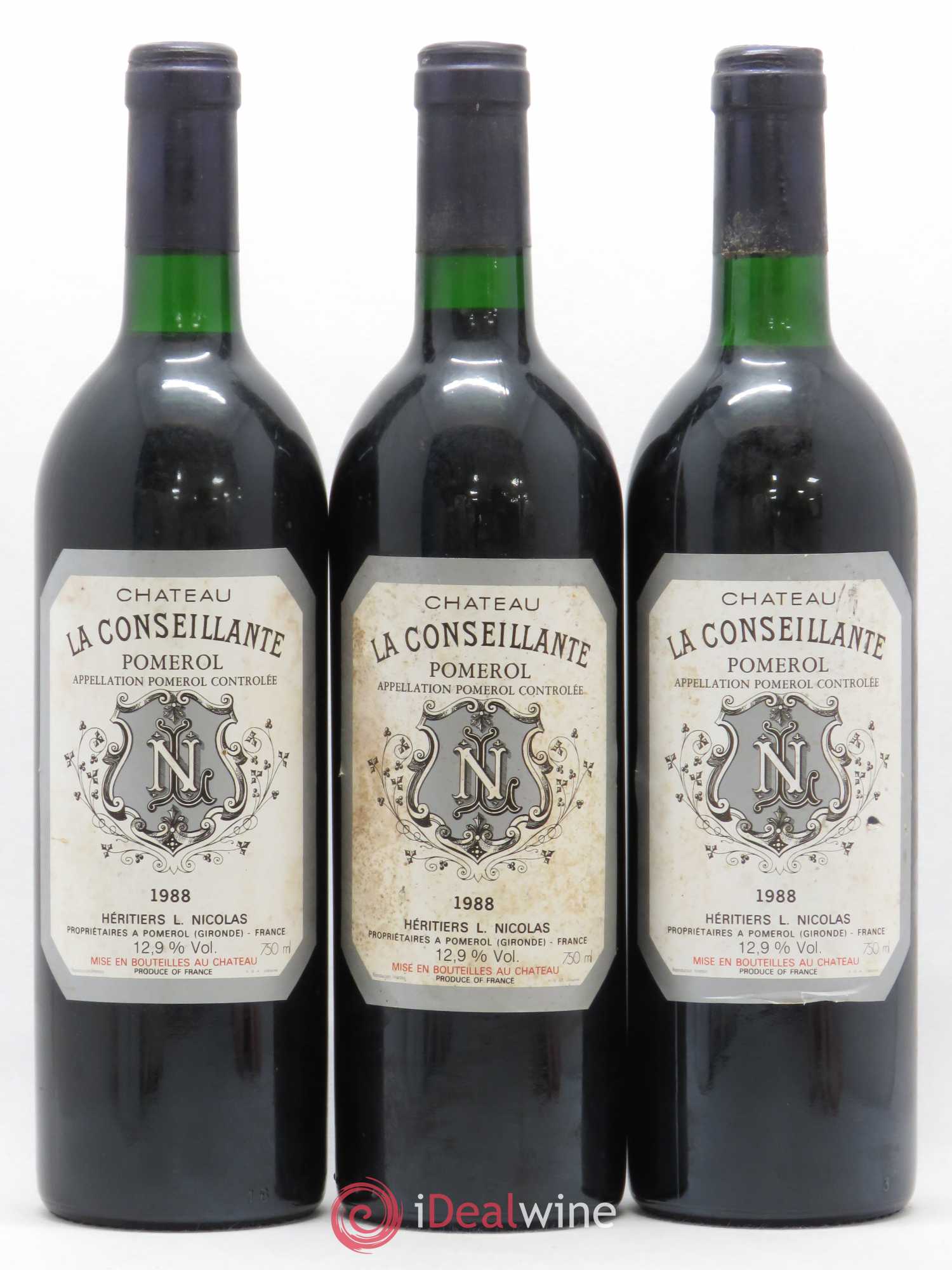 Château la Conseillante 1988 - Lot de 3 bouteilles - 0