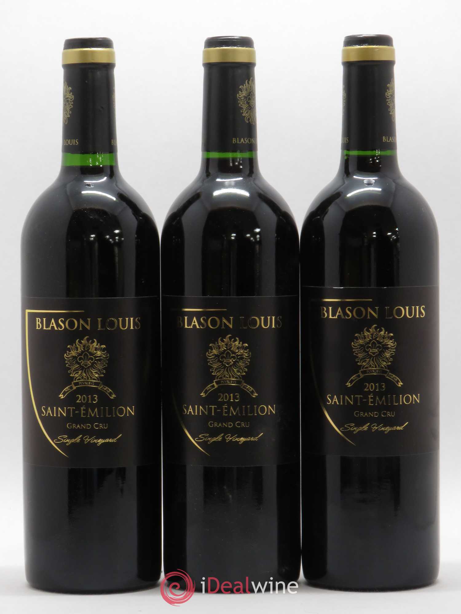 Saint-Émilion Grand Cru Blason Louis Mathieu David Beaulieu (sans prix de réserve) 2013 - Posten von 3 Flaschen - 0