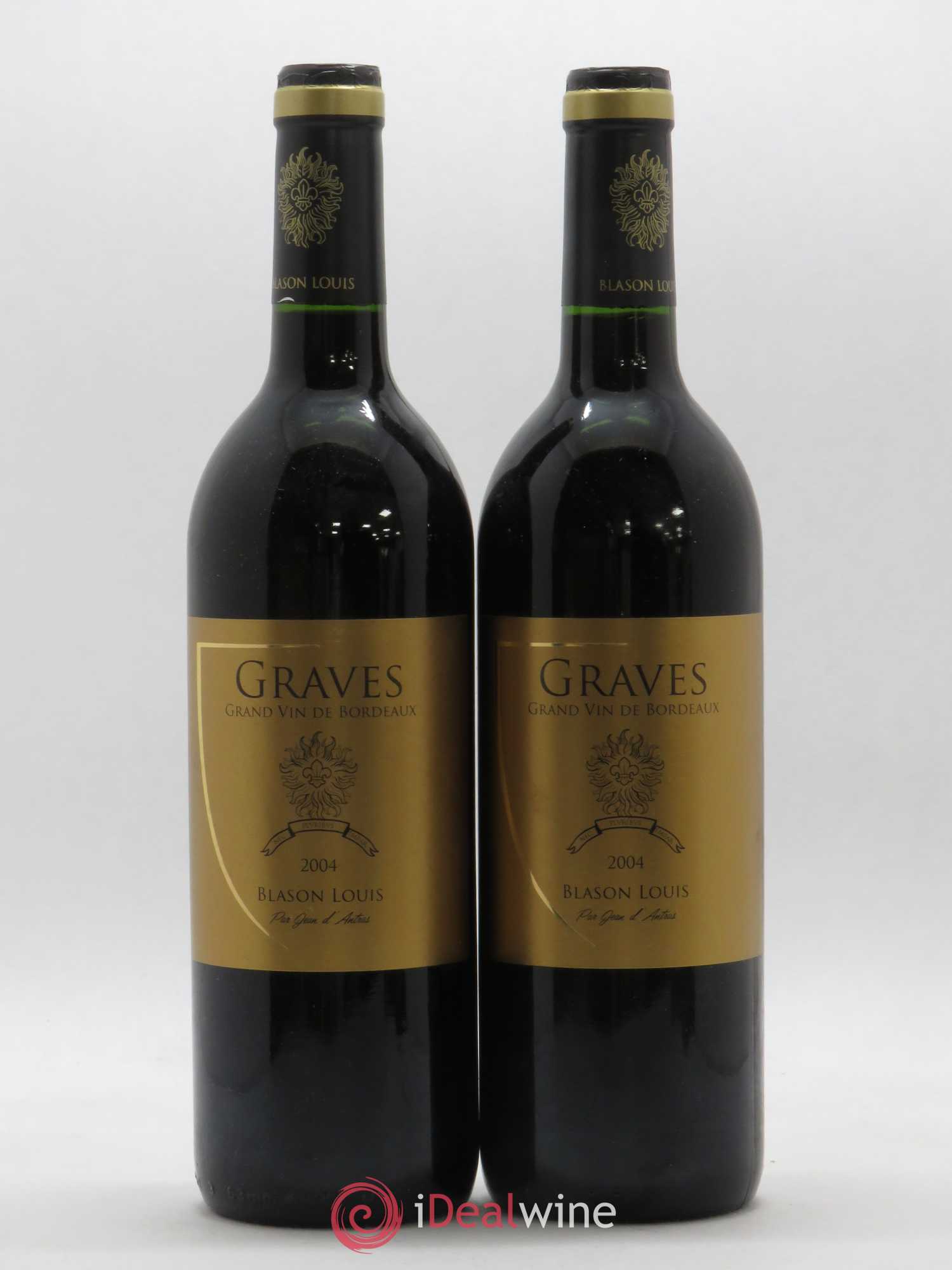 Graves Blason Louis Jean D'Antras (sans prix de réserve) 2004 - Posten von 2 Flaschen - 0
