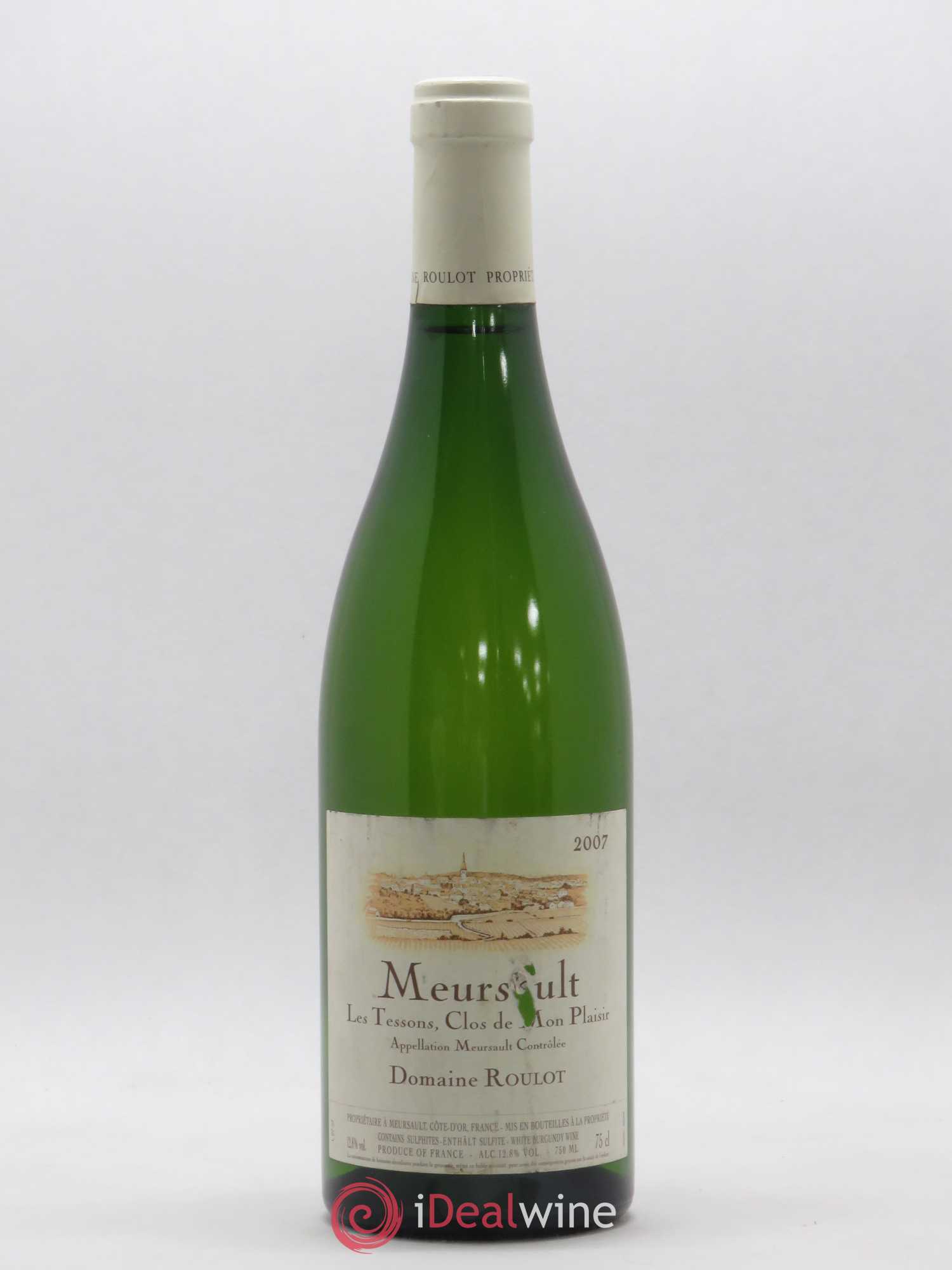 Meursault Les Tessons Clos de Mon plaisir Roulot (Domaine) 2007 - Lot de 1 bouteille - 0