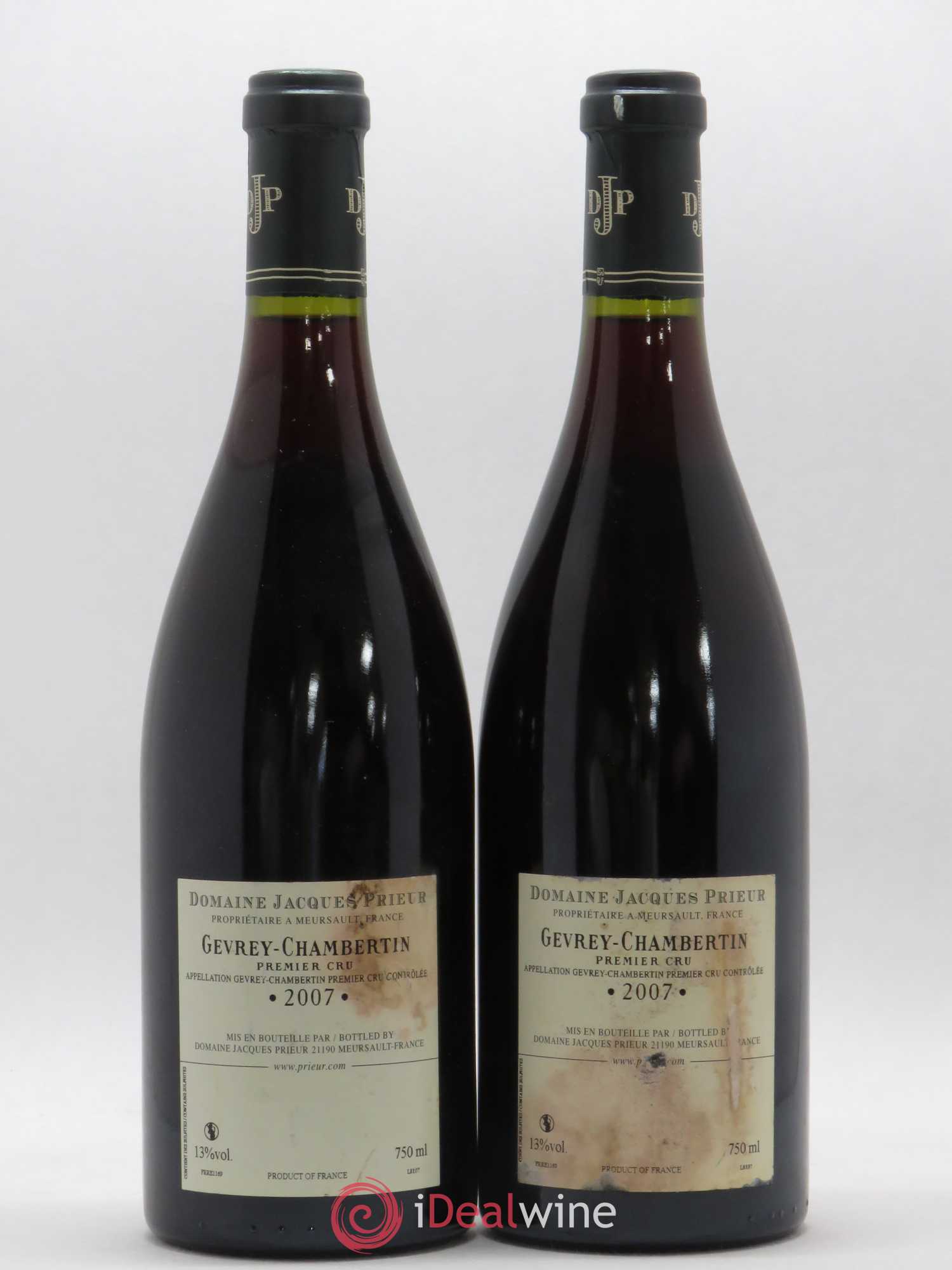 Gevrey-Chambertin 1er Cru Jacques Prieur (Domaine) 2007 - Lot de 2 bouteilles - 1