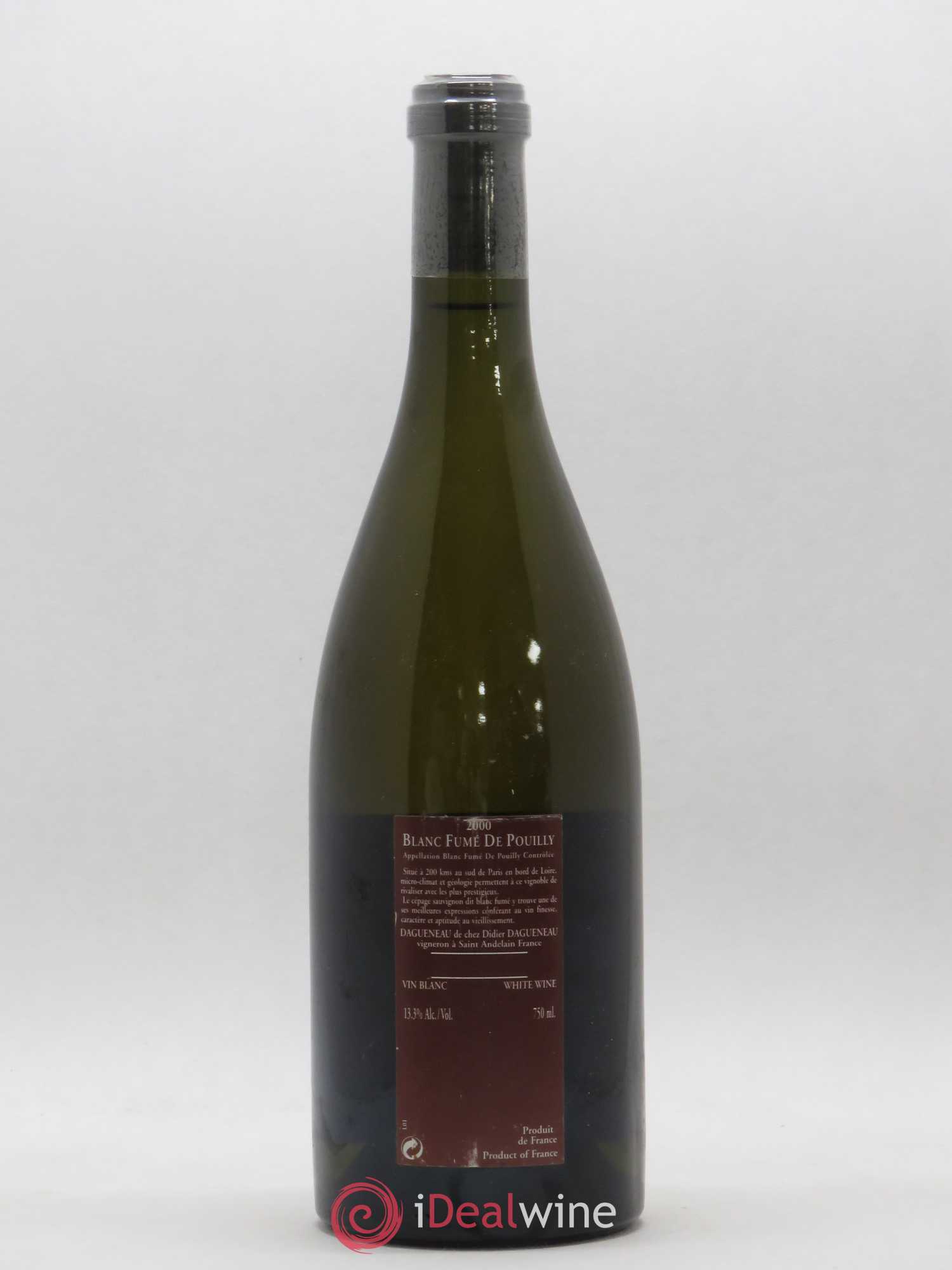 Vin de France (anciennement Pouilly-Fumé) Pur Sang Dagueneau (Domaine Didier - Louis-Benjamin) 2000 - Lot de 1 bouteille - 1