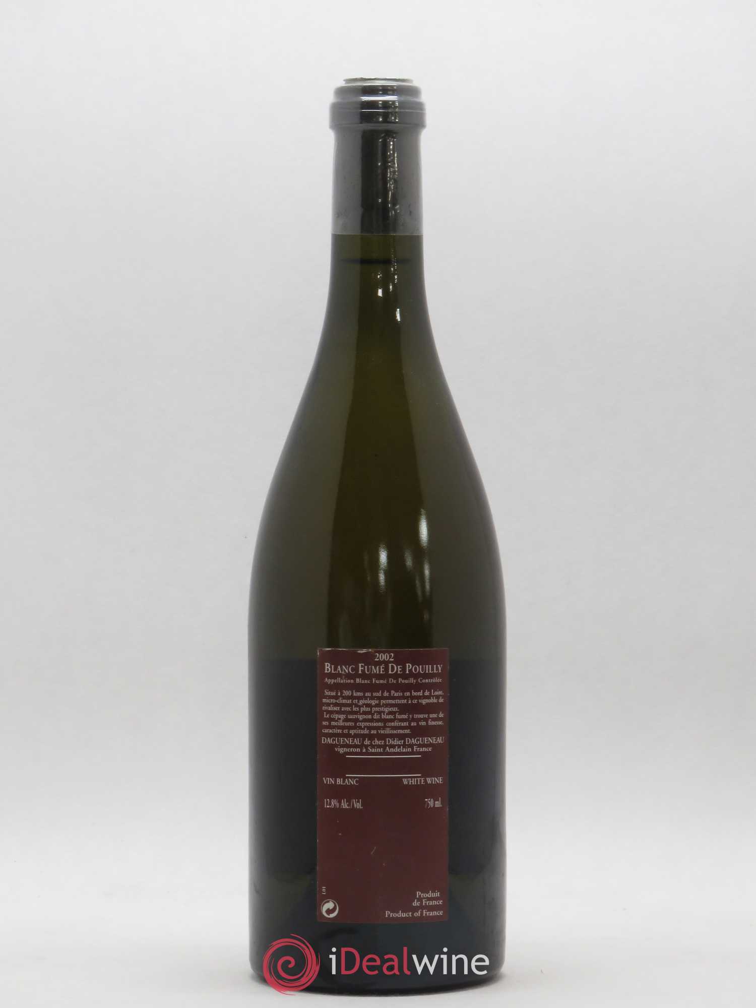 Vin de France (anciennement Pouilly-Fumé) Pur Sang Dagueneau (Domaine Didier - Louis-Benjamin) 2002 - Lot de 1 bouteille - 1