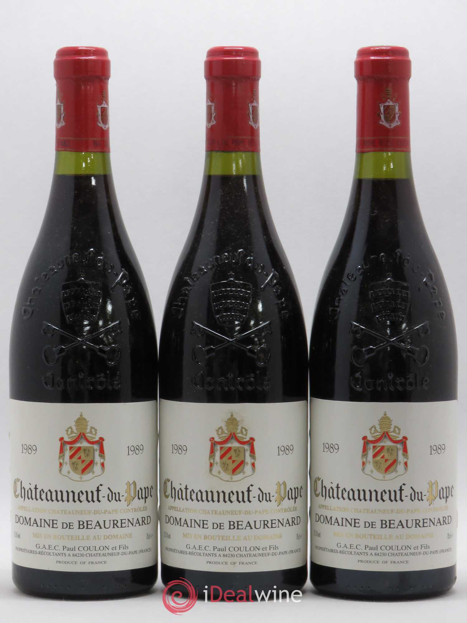 Châteauneuf-du-Pape Beaurenard (Domaine de) 1989 - Lot de 3 bouteilles - 0