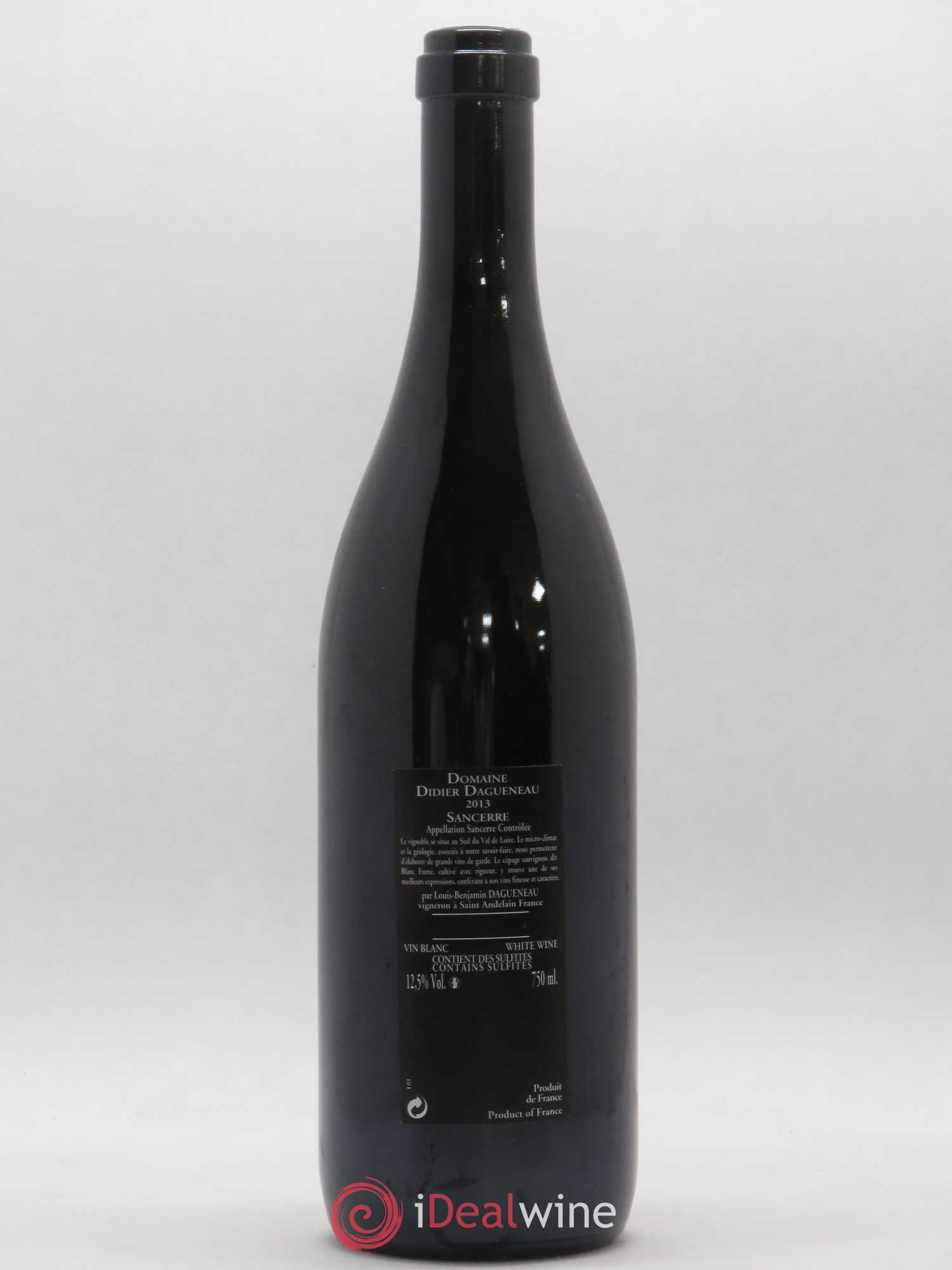 Sancerre Le Mont Damné Chavignol Dagueneau (Domaine Didier - Louis-Benjamin) 2013 - Lot de 1 bouteille - 1