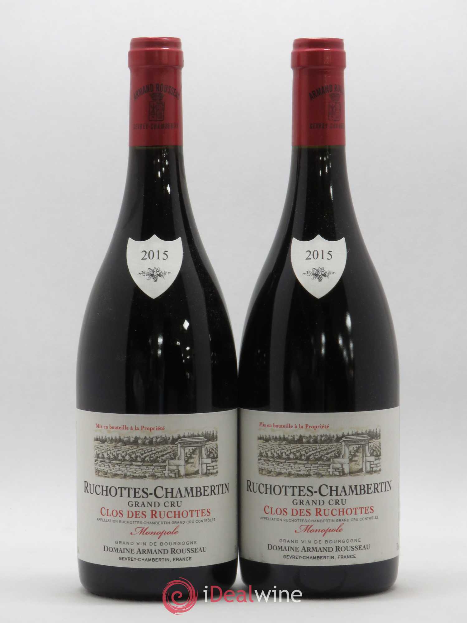 Ruchottes-Chambertin Grand Cru Clos des Ruchottes Armand Rousseau (Domaine) 2015 - Lot de 2 bouteilles - 0