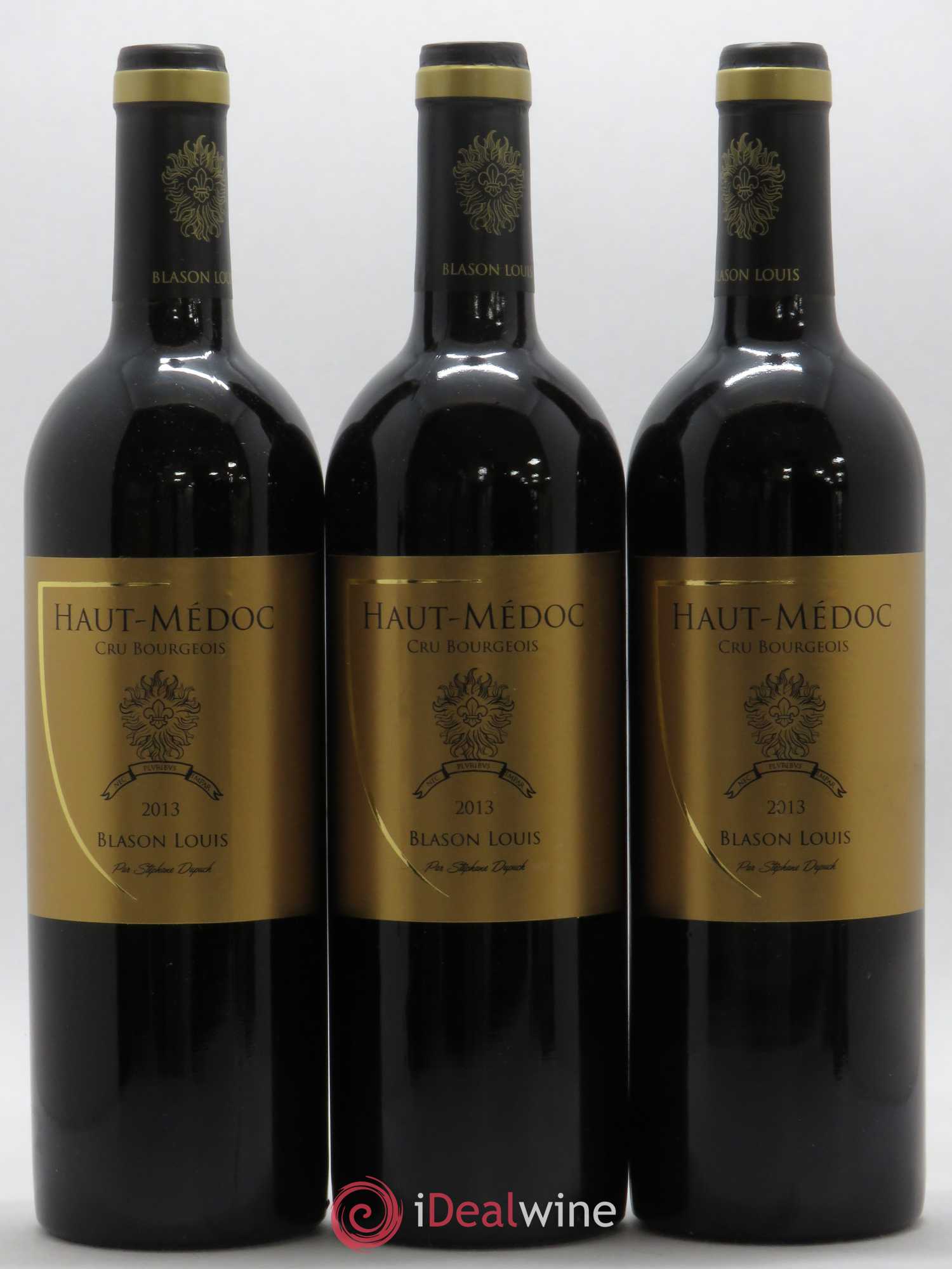 Haut Médoc Blason Louis Stéphane Dupuch (sans prix de réserve) 2013 - Posten von 3 Flaschen - 0