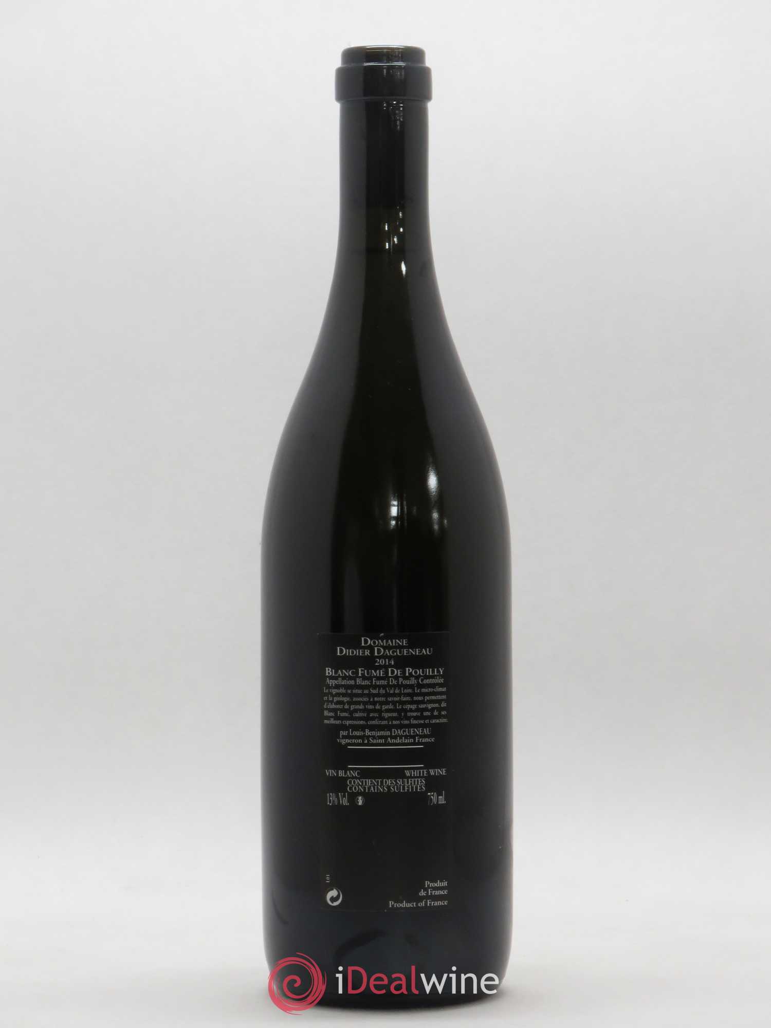 Vin de France (anciennement Pouilly-Fumé) Silex Dagueneau (Domaine Didier - Louis-Benjamin) 2014 - Lot de 1 bouteille - 1