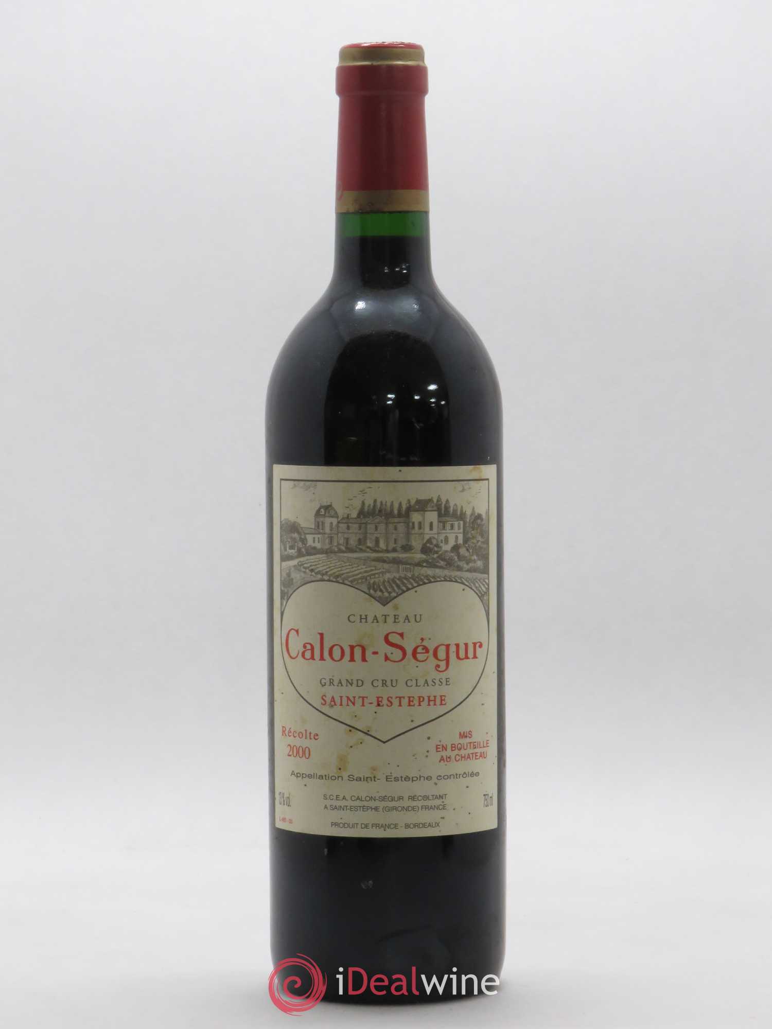 Château Calon Ségur 3ème Grand Cru Classé 2000 - Lot de 1 bouteille - 0
