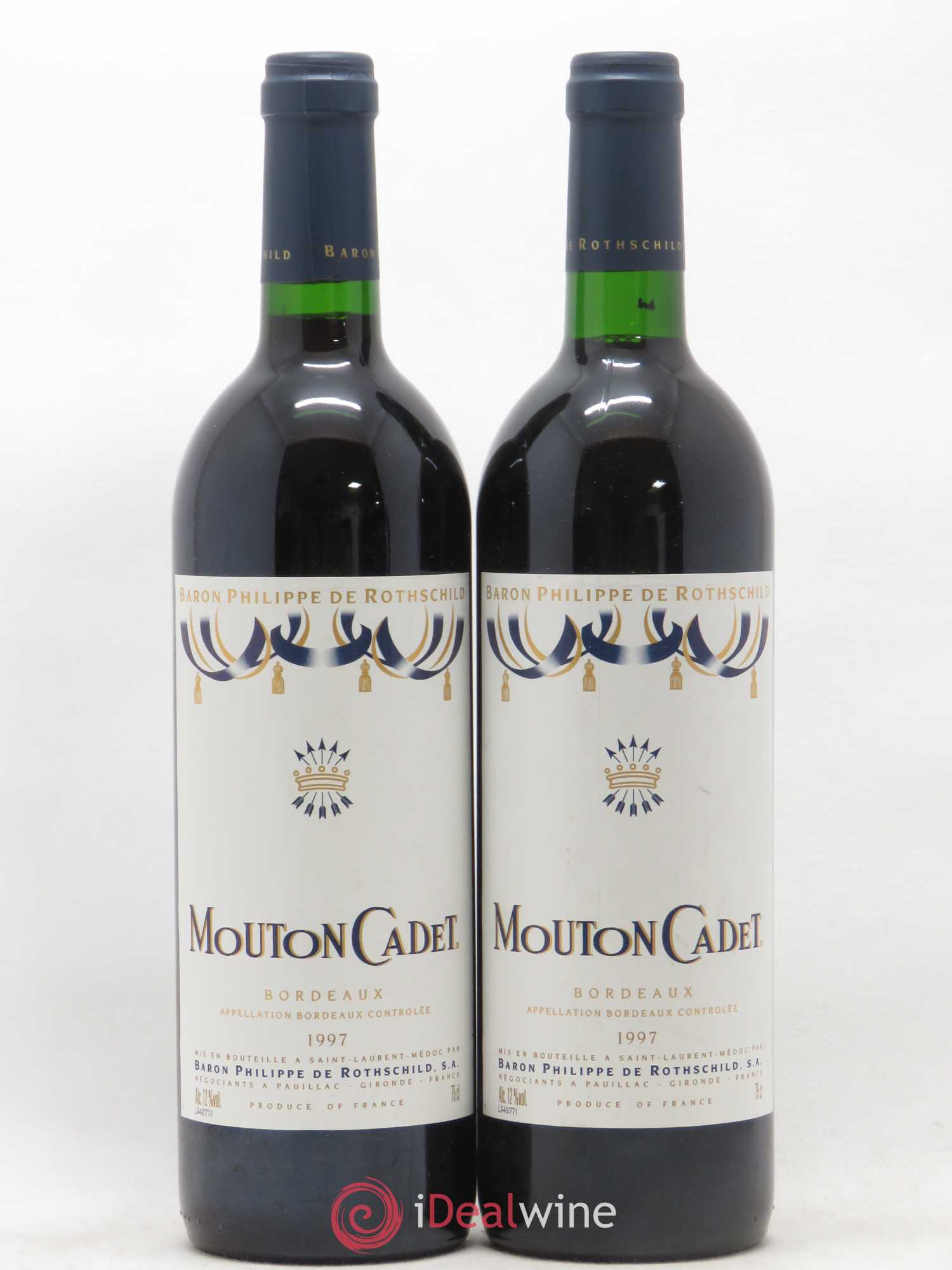Château Mouton Cadet 1997 - Lot de 2 bouteilles - 0