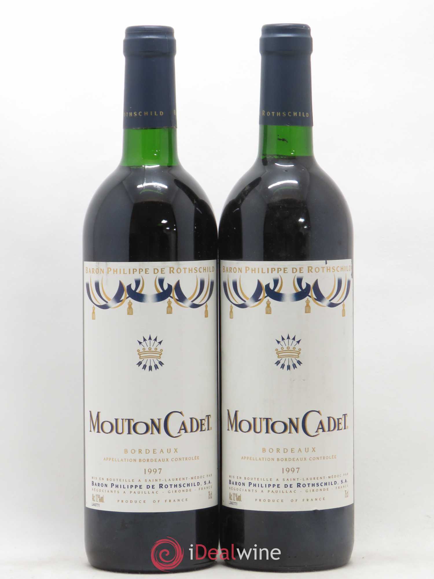 Château Mouton Cadet 1997 - Lot de 2 bouteilles - 0