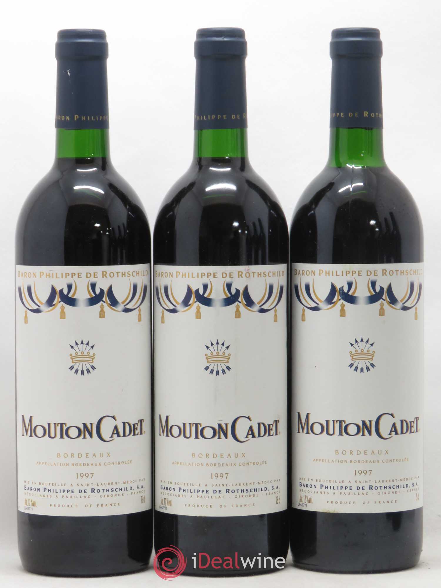 Château Mouton Cadet (sans prix de réserve) 1997 - Lot de 6 bouteilles - 1